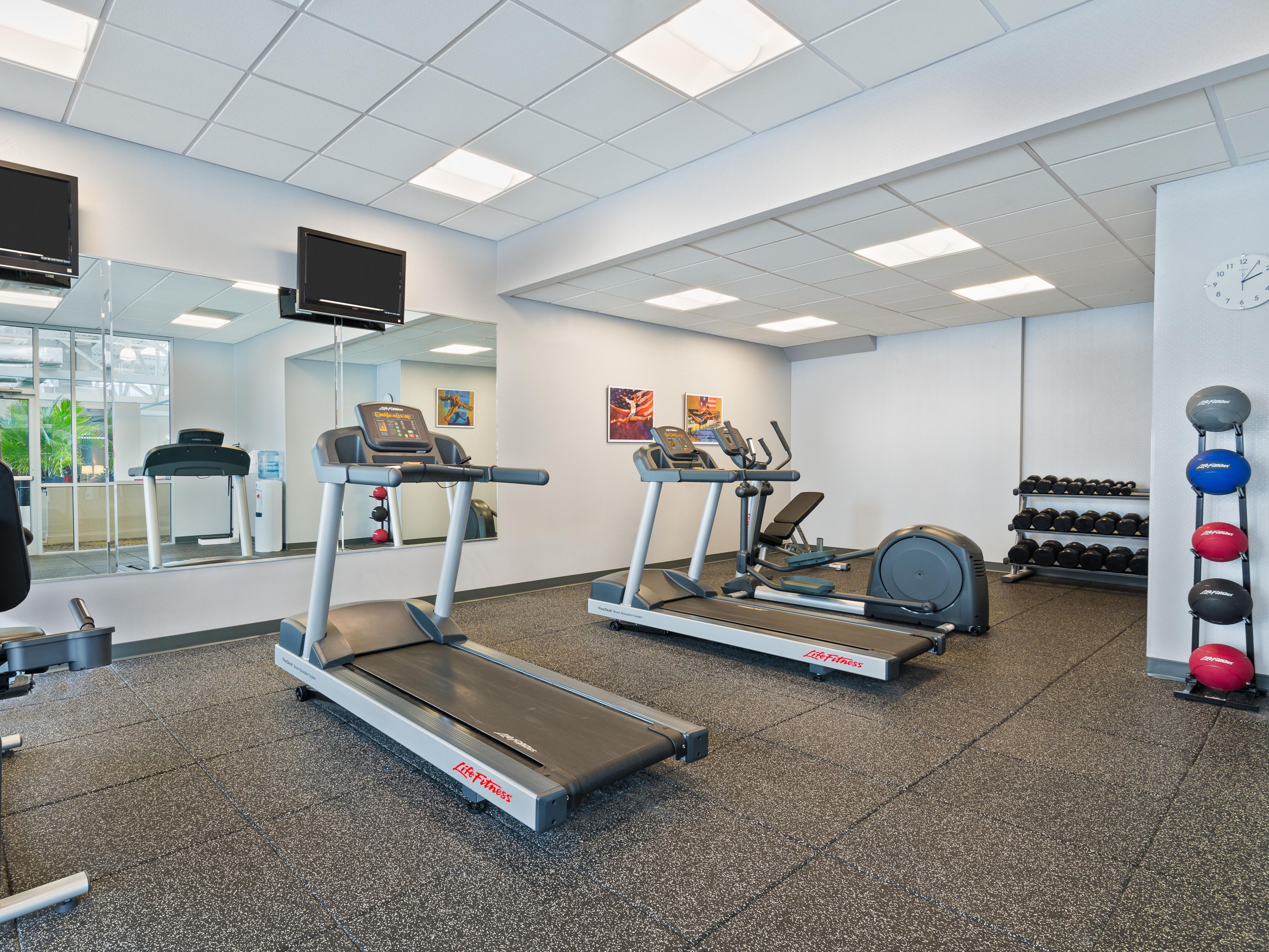 Stay energized with our 24-hour Fitness Center and enjoy friendly competition on our pickleball & basketball courts. Go back in time in our game room and arcade. Unwind with a refreshing swim in our indoor/outdoor pool, and take advantage of local shuttle service, versatile meeting spaces, and complimentary Wi-Fi for a seamless and enjoyable stay. 