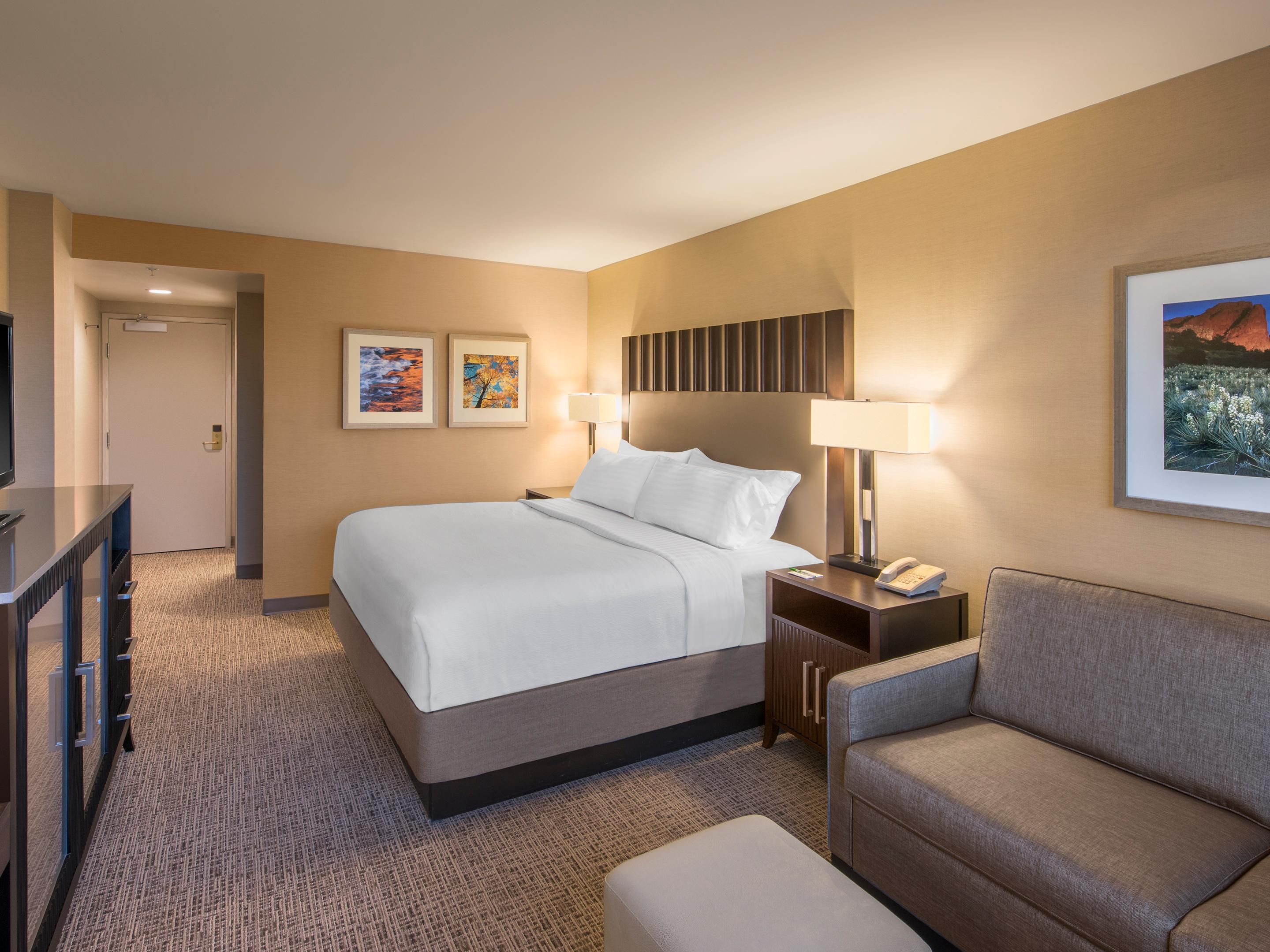 King with sleeper sofa. Plenty of space when visiting Lakewood.