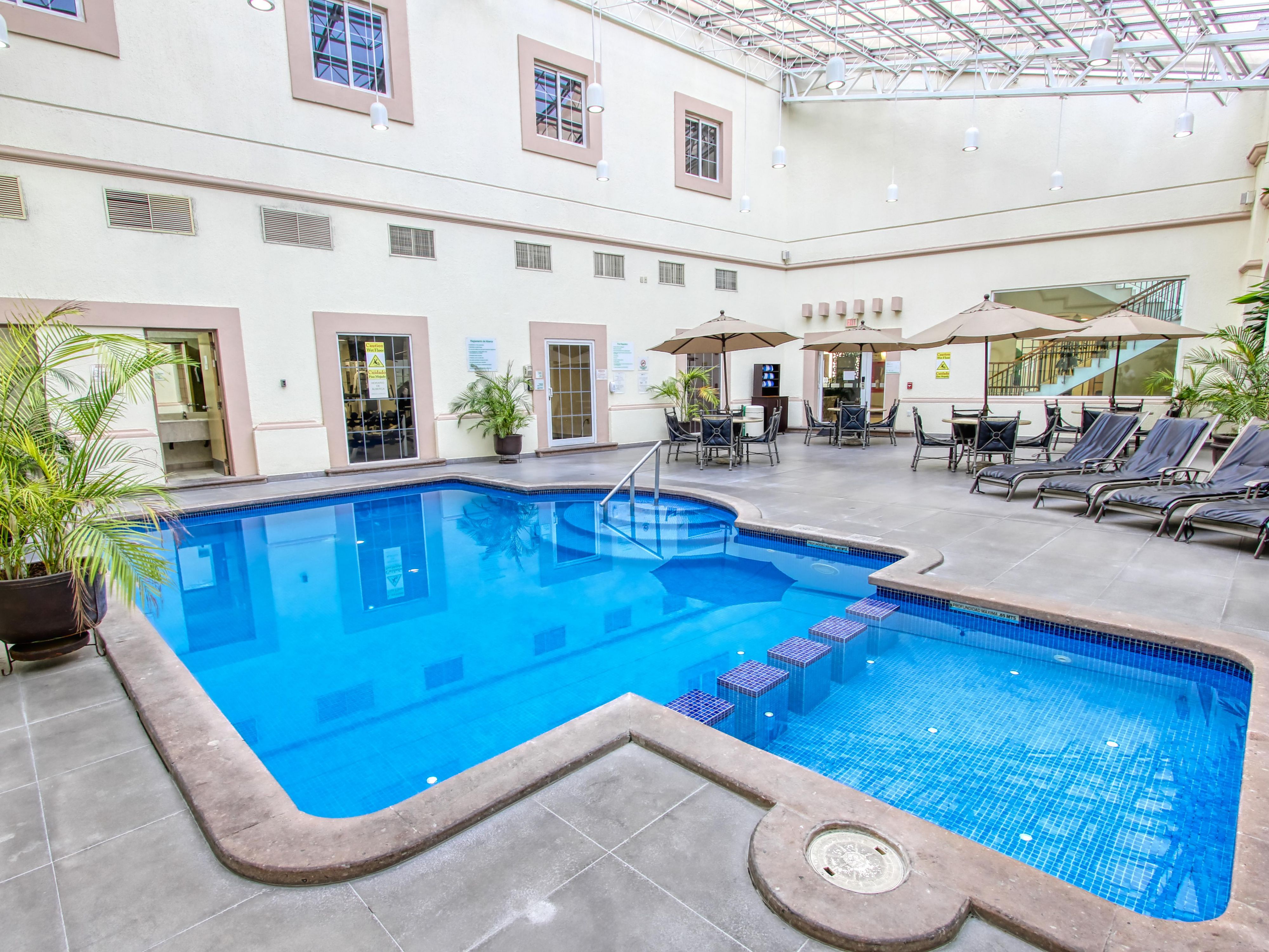 Take a break in the indoor, heated pool at Holiday Inn Convention Center.