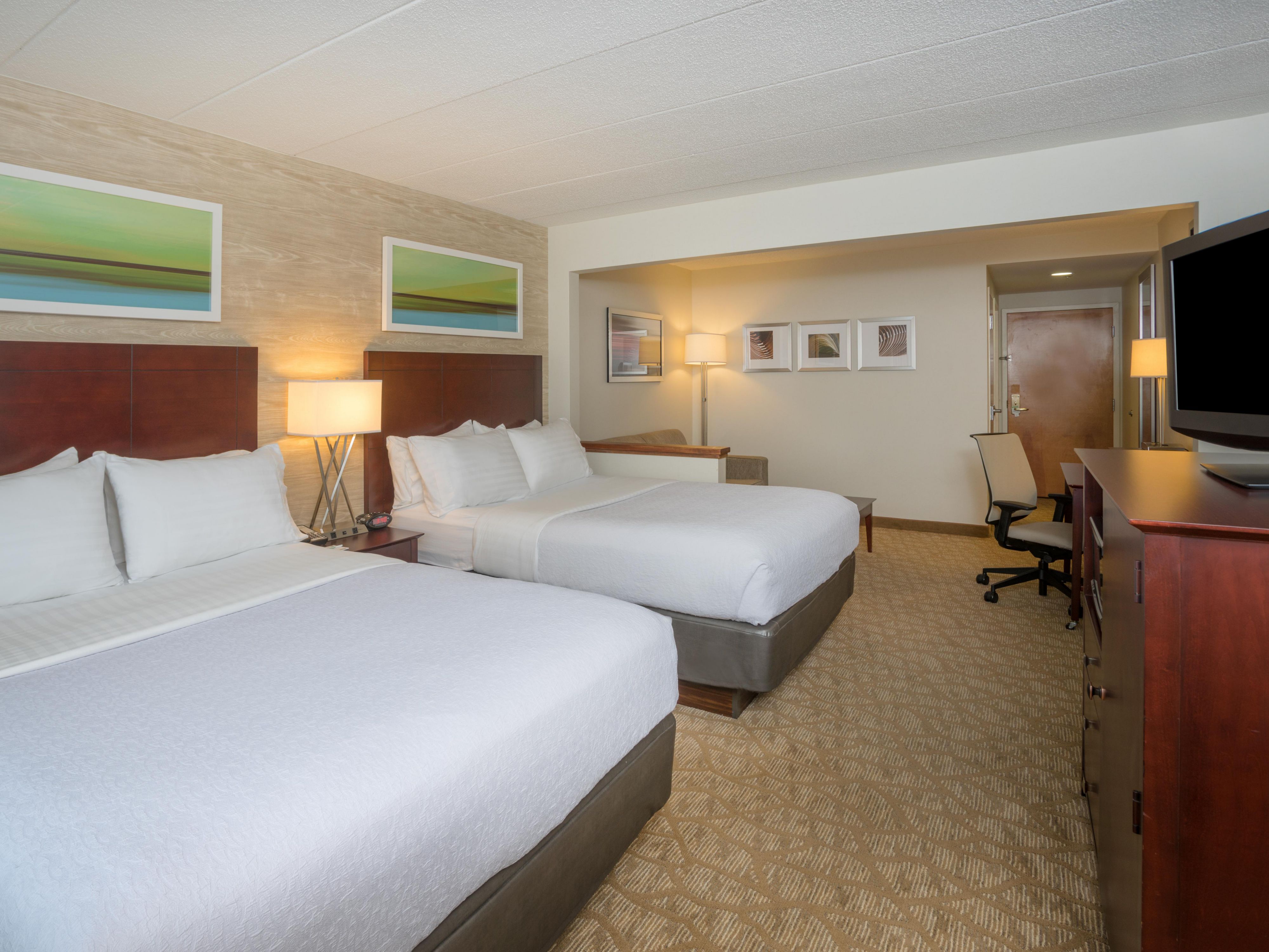 All of our rooms come with Wi-Fi, fridge, microwave and Keurig