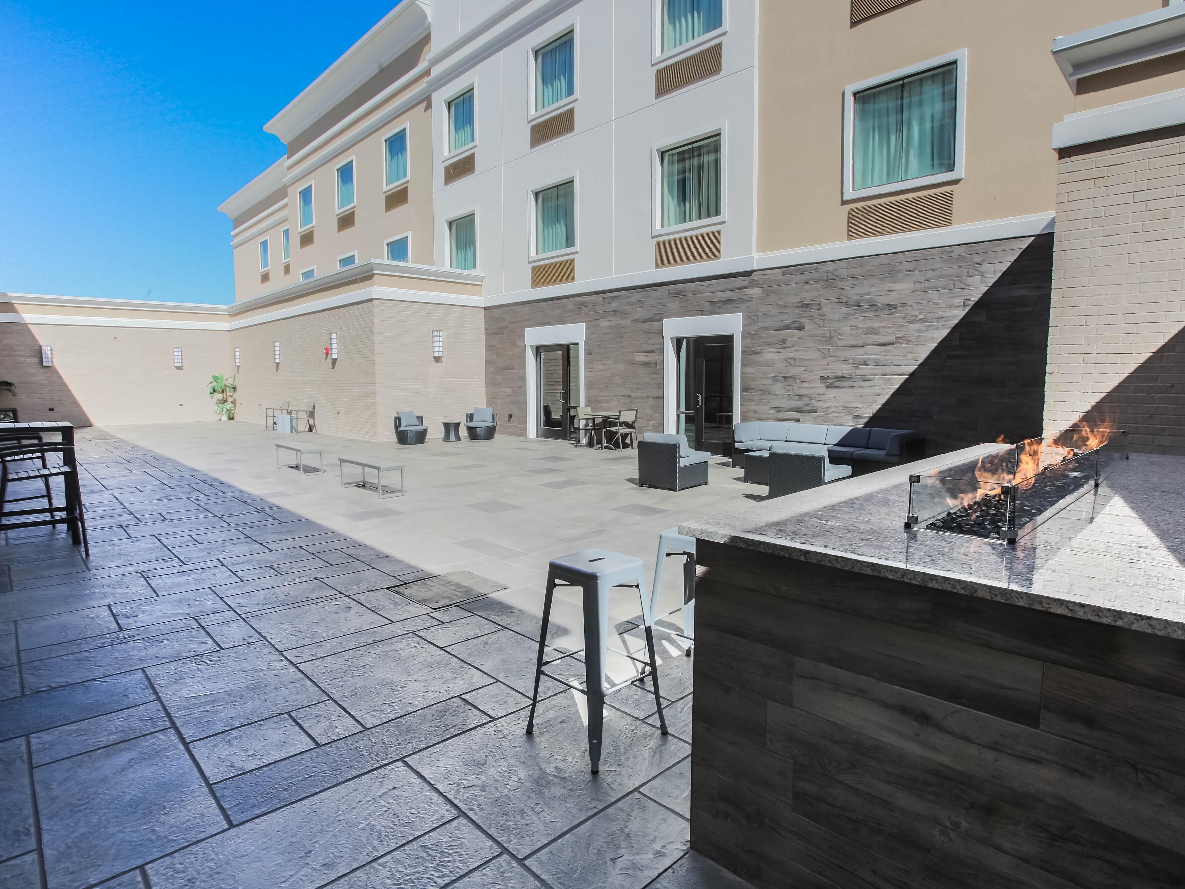 Relax in the Courtyard by the fire pit!