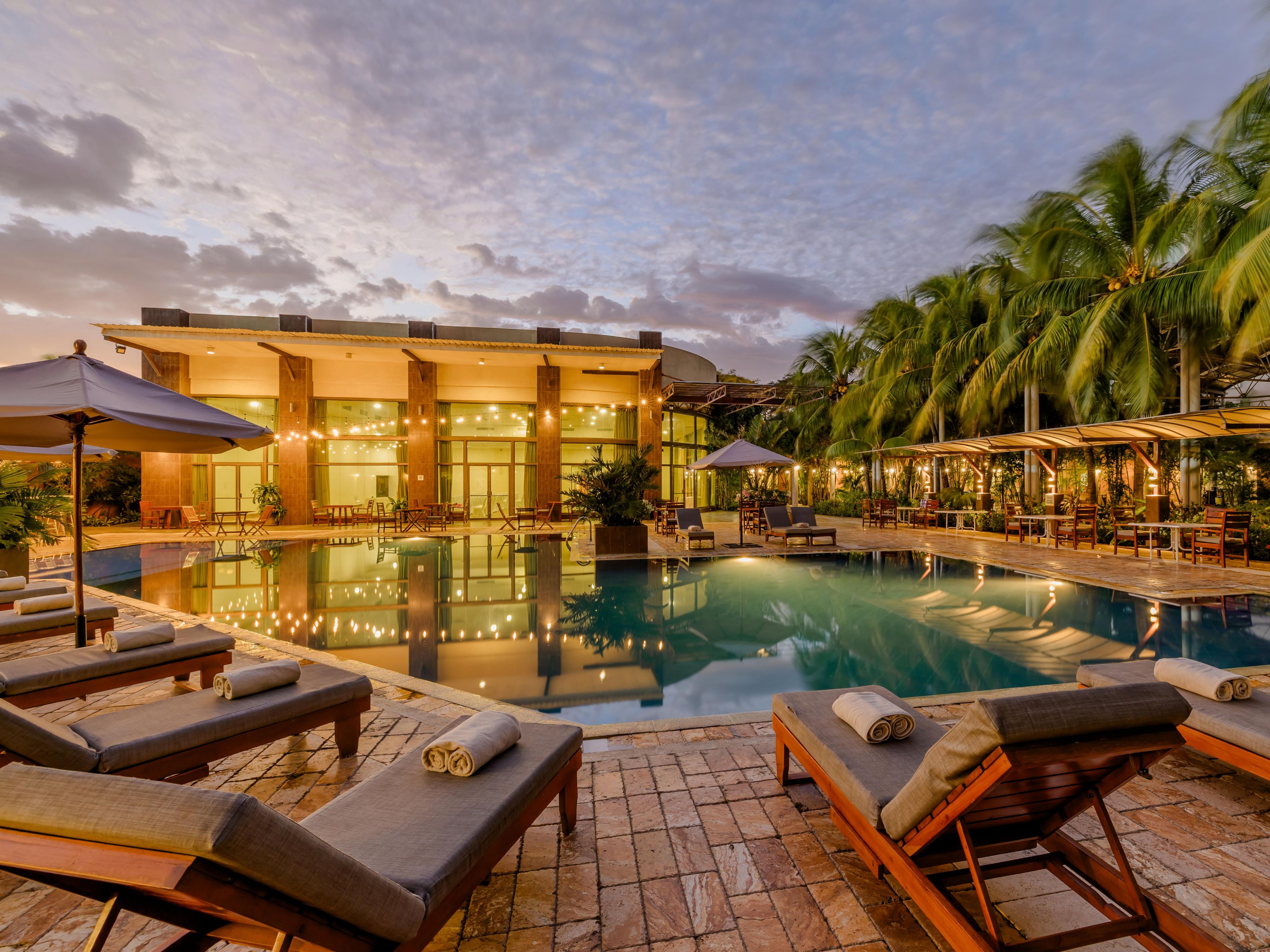 Relax and unwind by the pool at Holiday Inn Convention Center