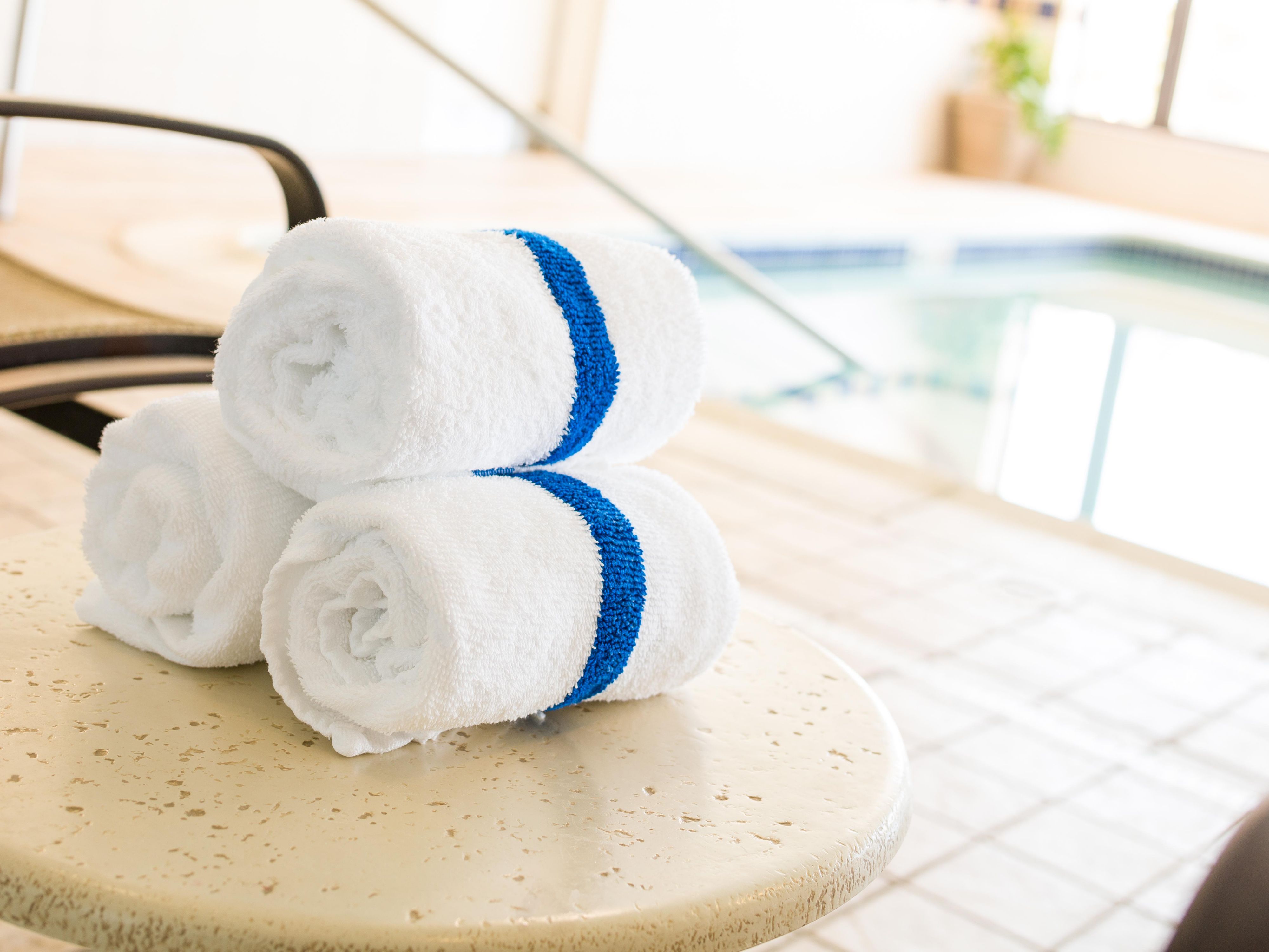 Enjoy a refreshing dip in our indoor pool or unwind in the hot tub. Great for the whole family. Open 6:00am - 11:00pm daily.