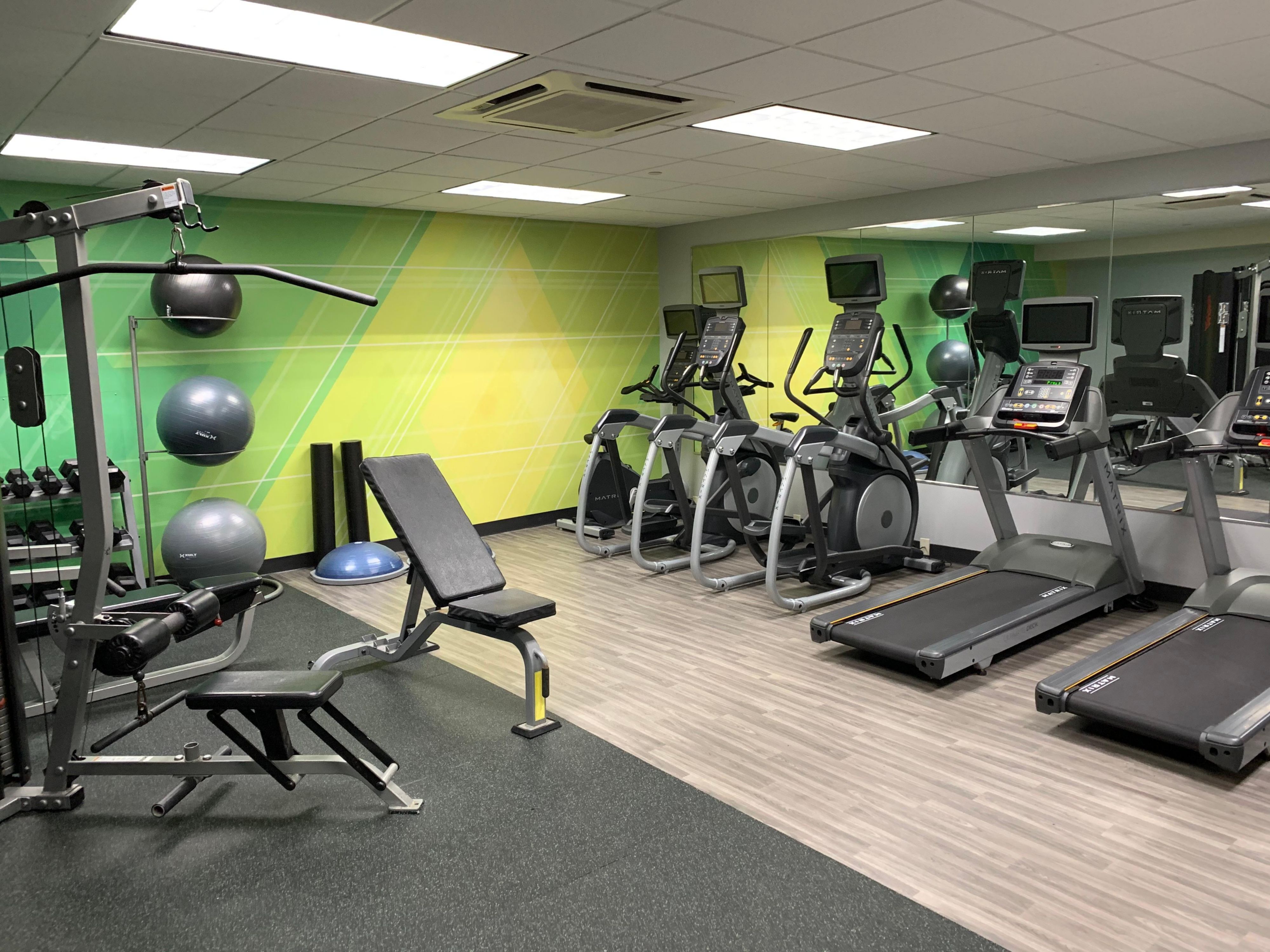 Our 24 hour Fitness Center offers state-of-the-art equipment and great lighting to keep you moving and energized.