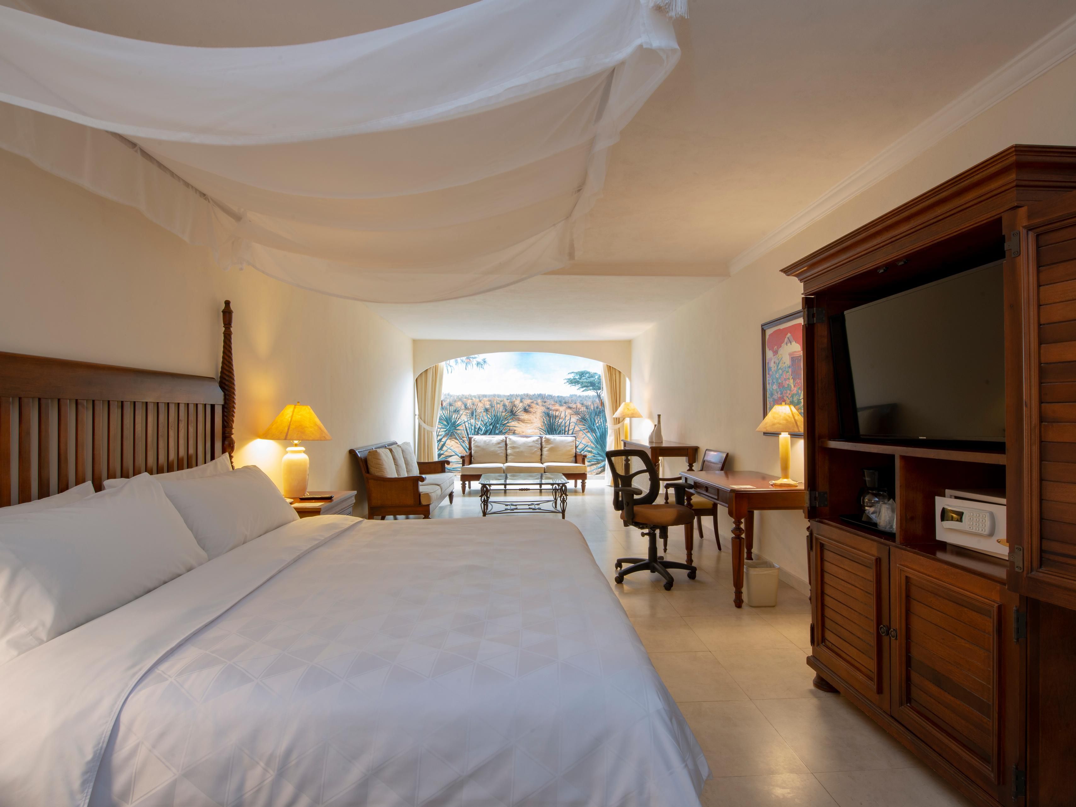 Our spacious guest rooms offer expansive views.