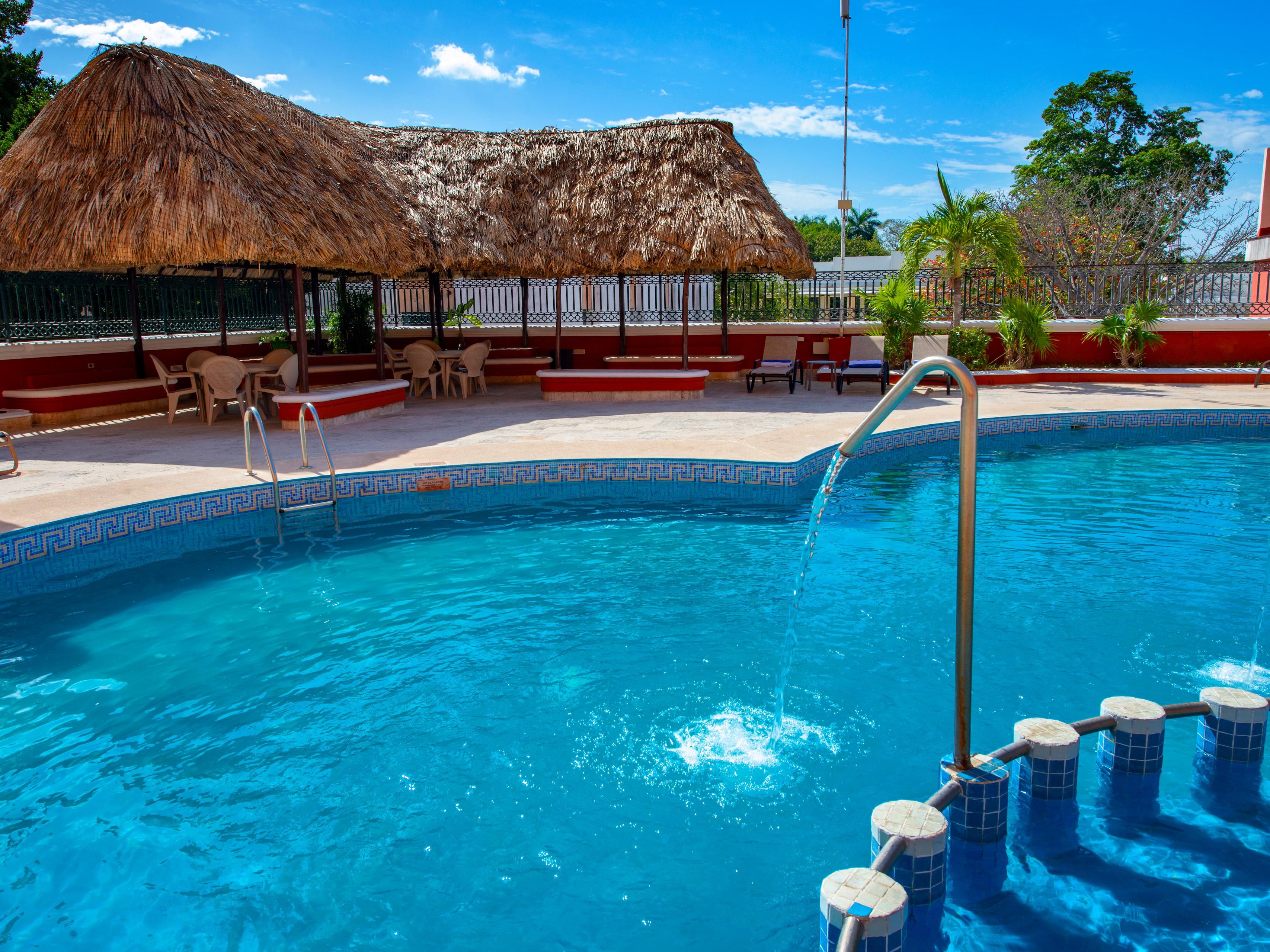 Have a morning or afternoon dip in our outdoor pool.