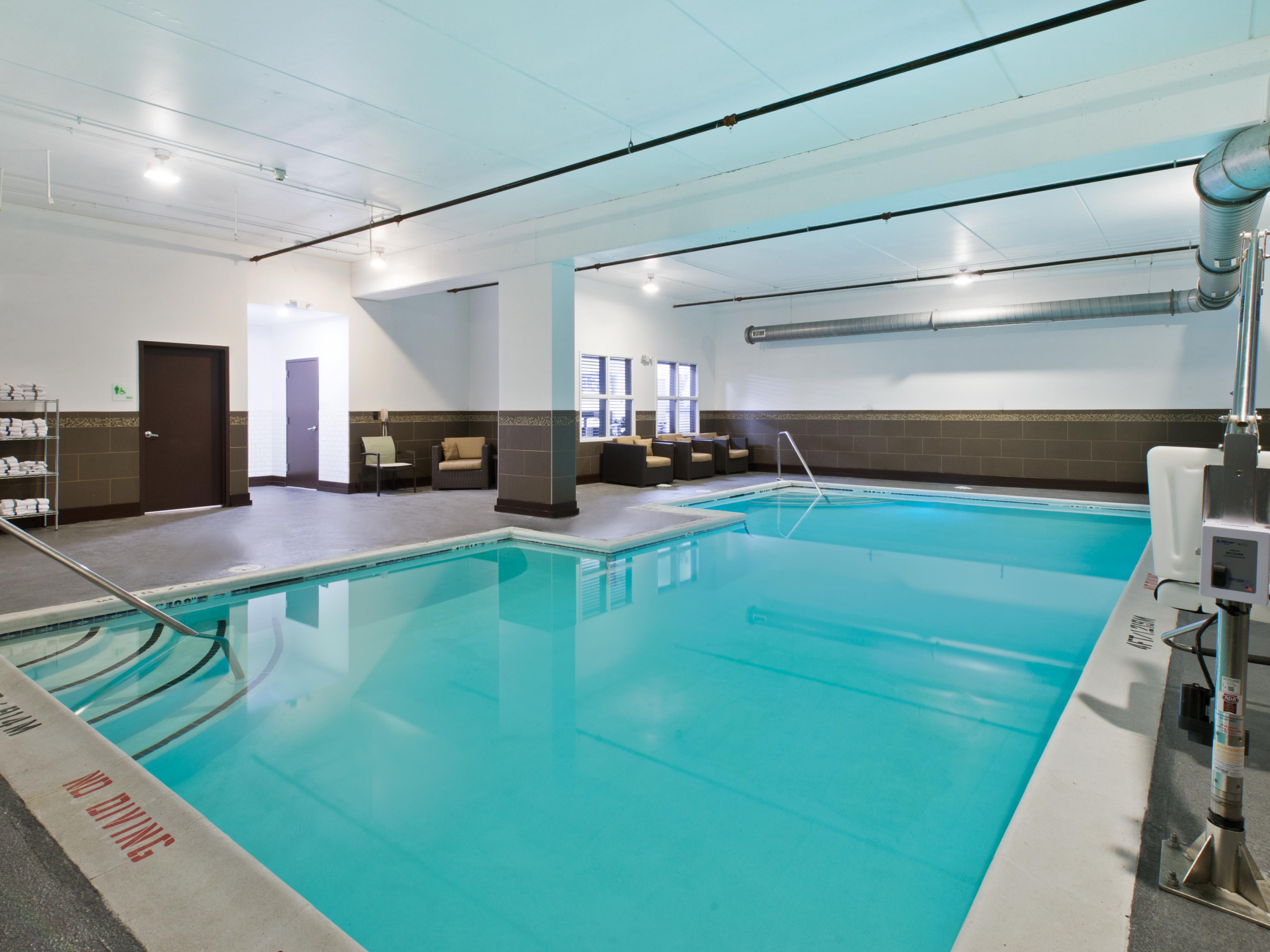 Our indoor pool is available all year round for your enjoyment