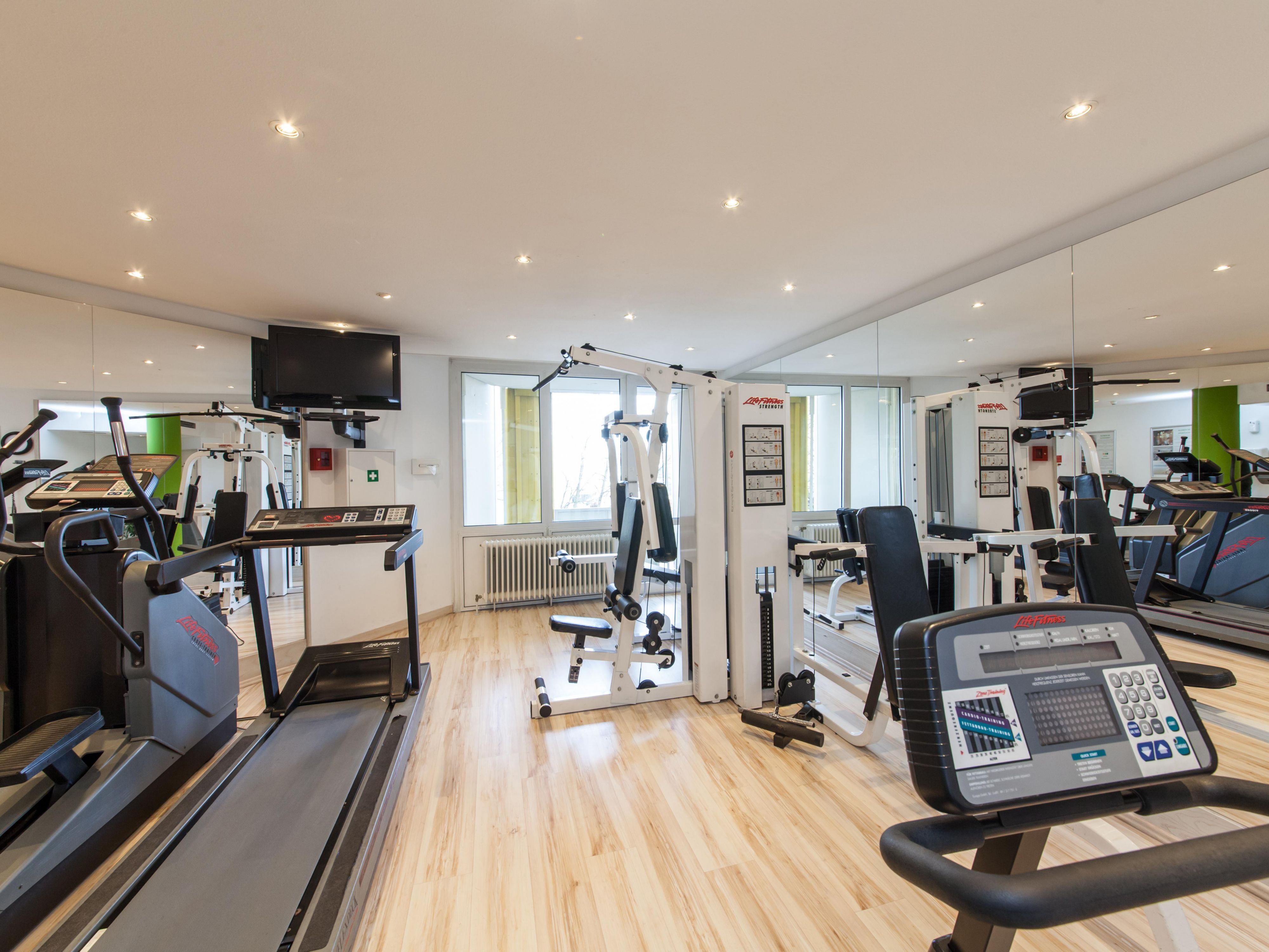 Stay fit even while traveling! Our fitness center offers modern equipment, including cross-trainers, exercise bikes, and treadmills. It's perfect for starting your day with new energy or unwinding after a long day!