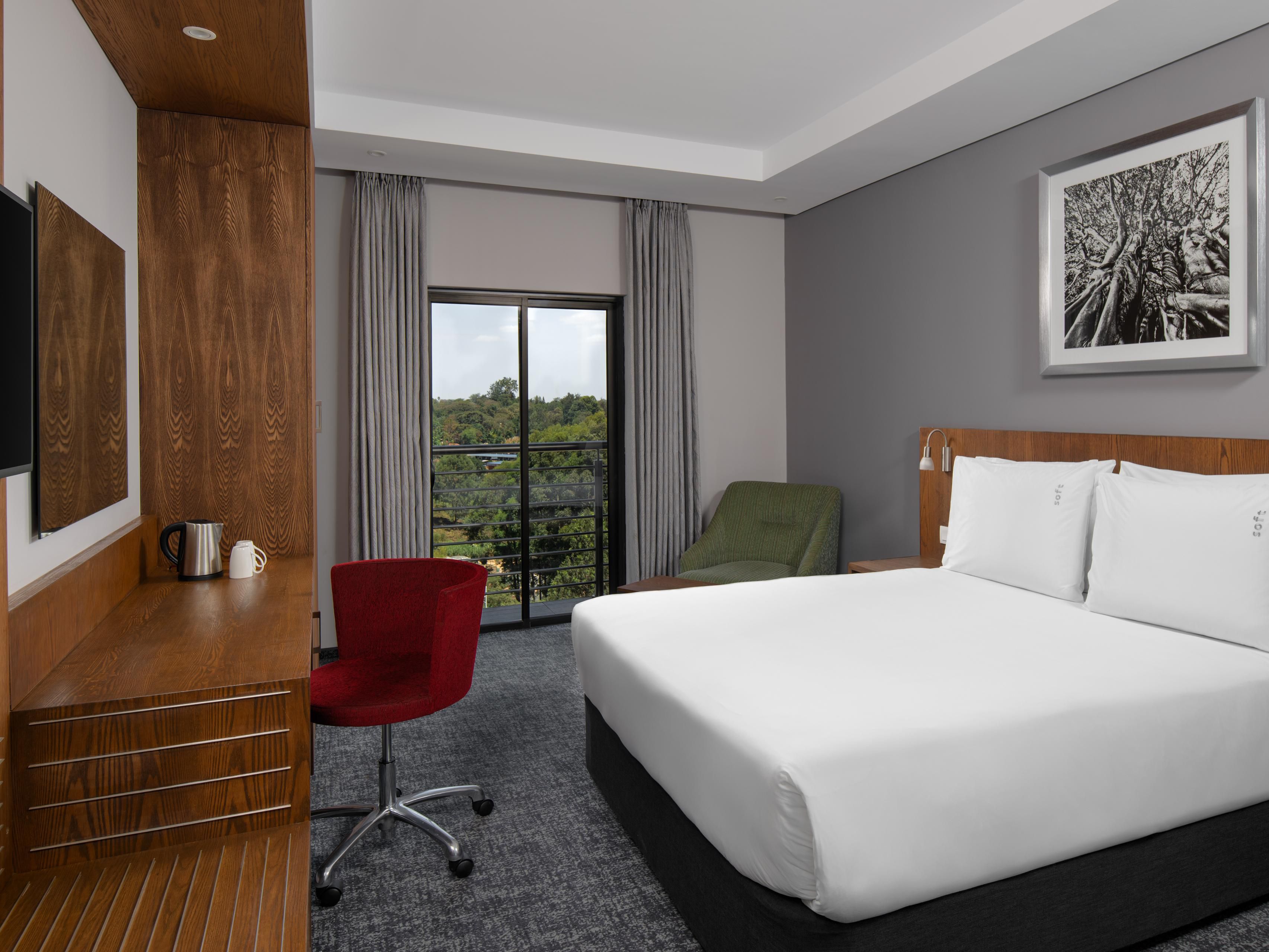 Restful nights in our Nairobi Queen Standard Room