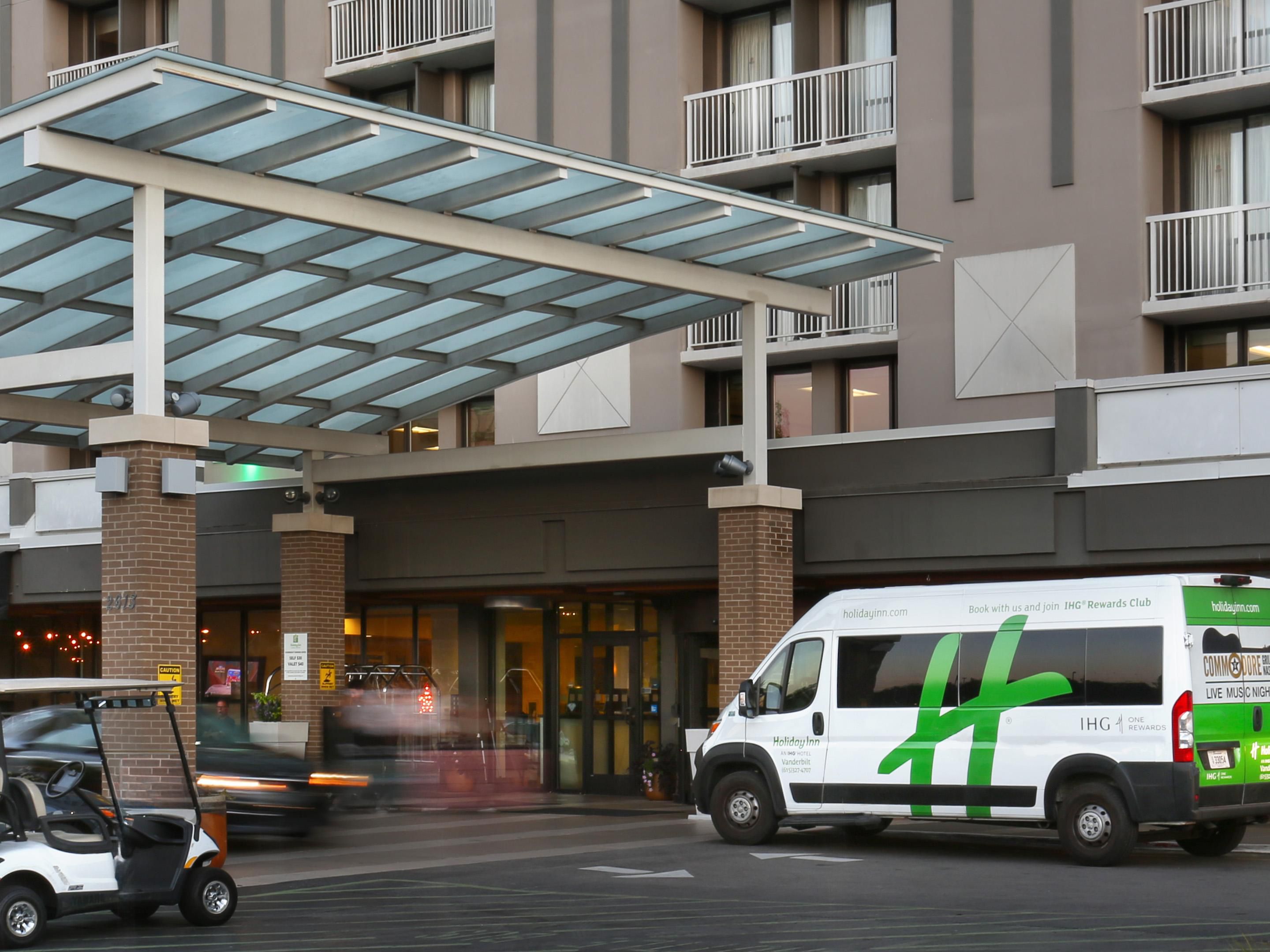  Free shuttle service runs from 7:00 AM to 11:45 PM