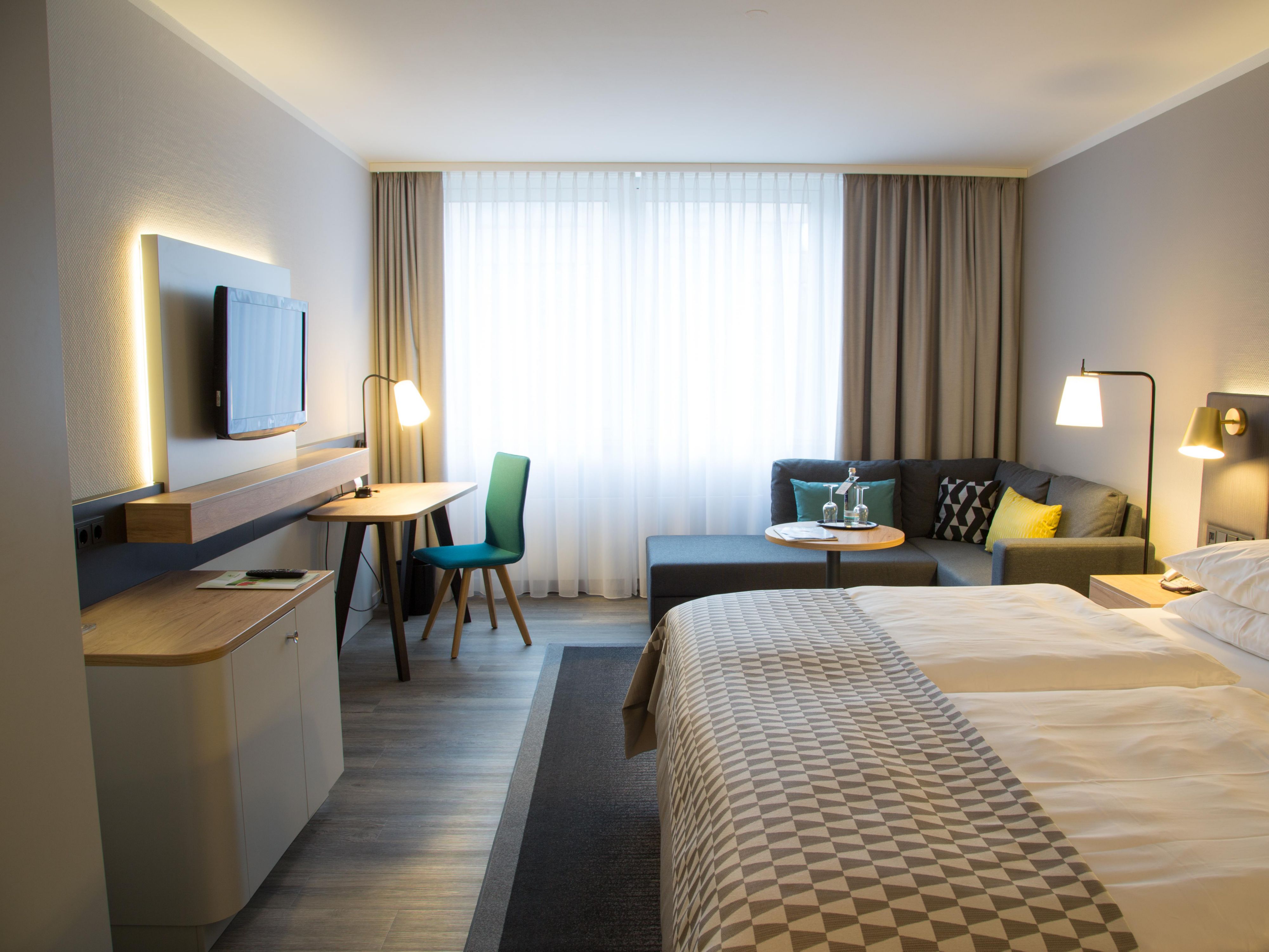 享受我们现代化客房的设施。