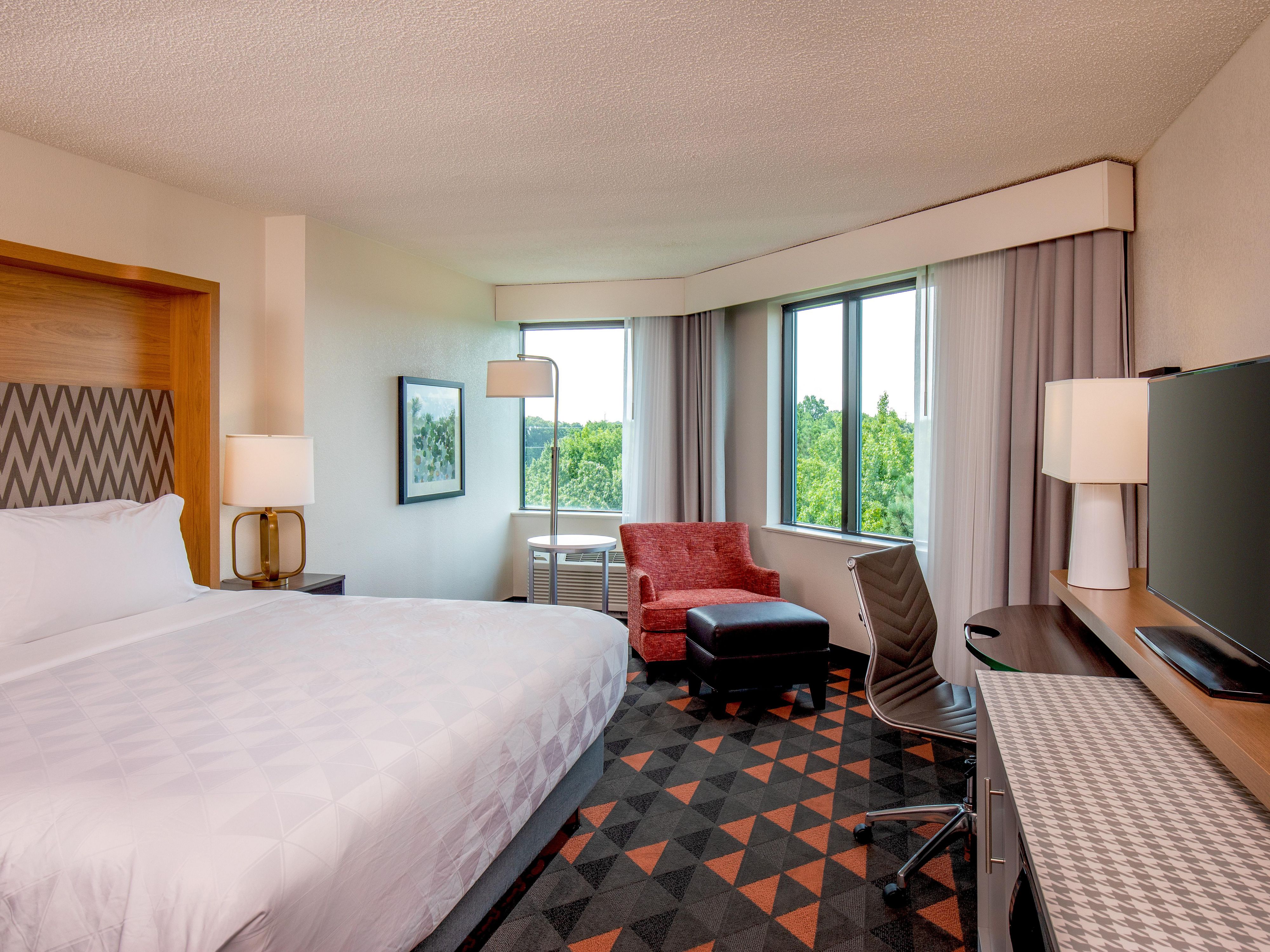 Upgrade to a Premium Corner King Room while visiting Newport News