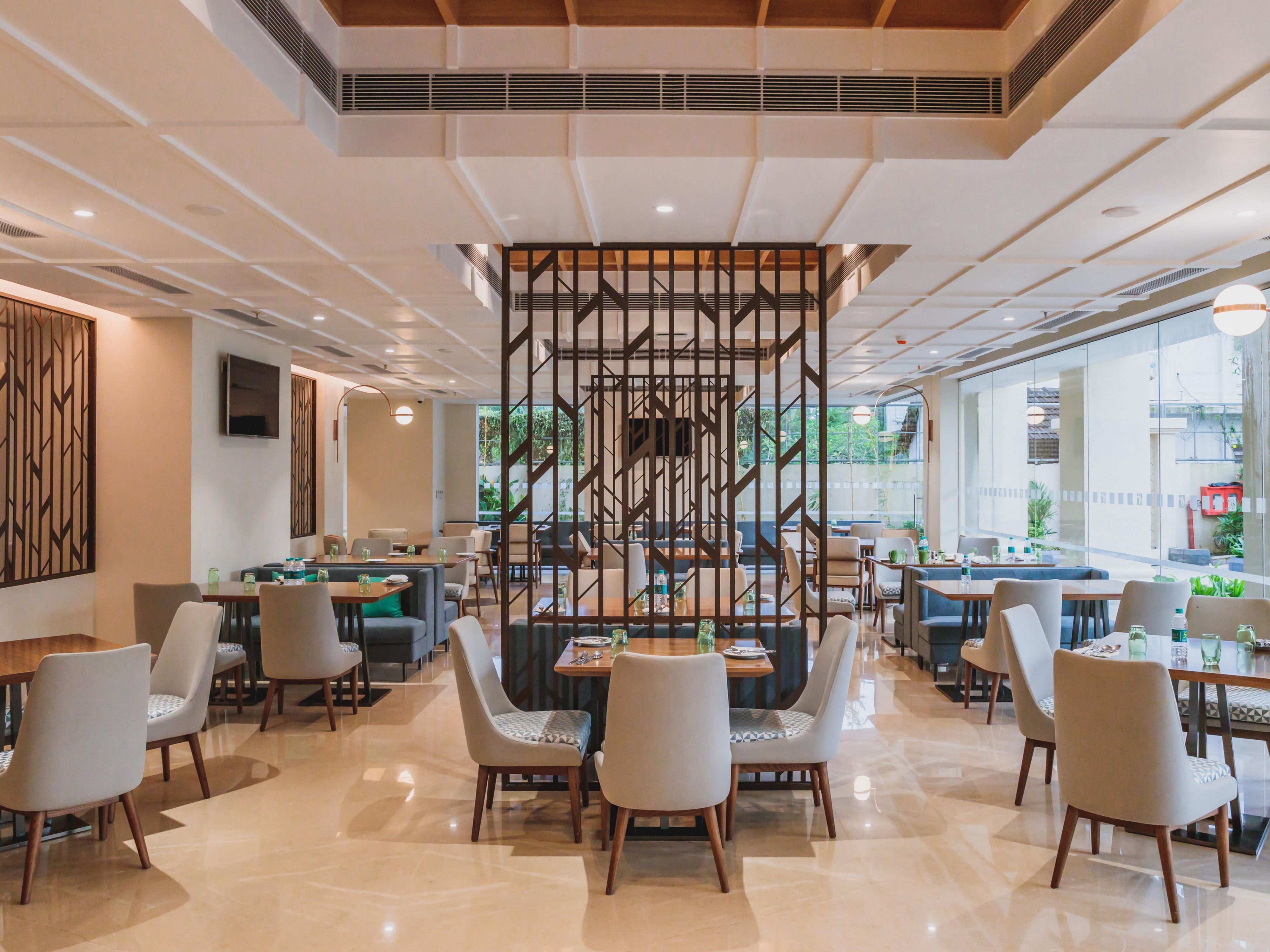 An all day dining restaurant presenting an eclectic menu that offers international and local delicacies with indoor and alfresco dining options.