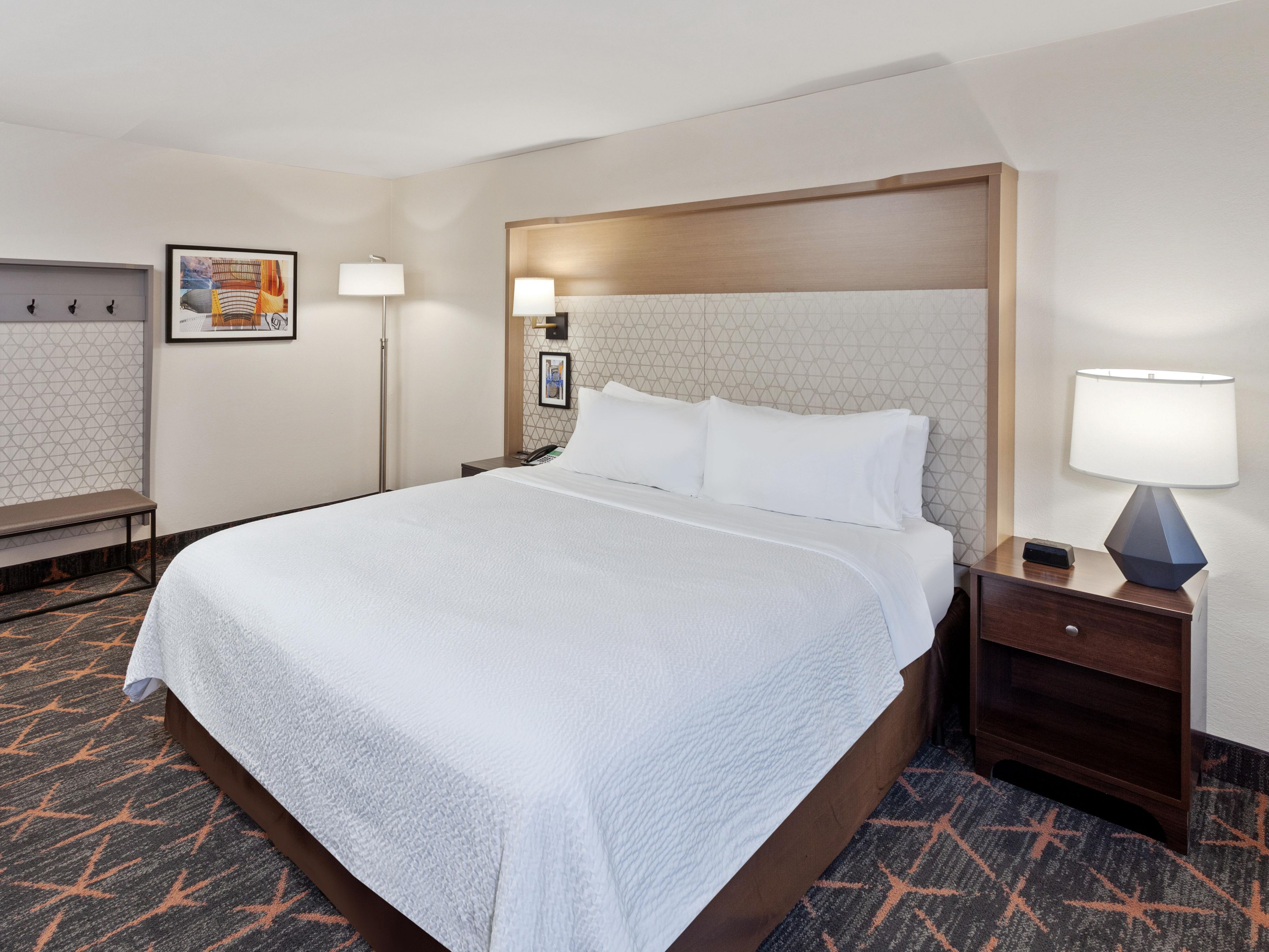Enjoy Our Spacious King Bedded Rooms