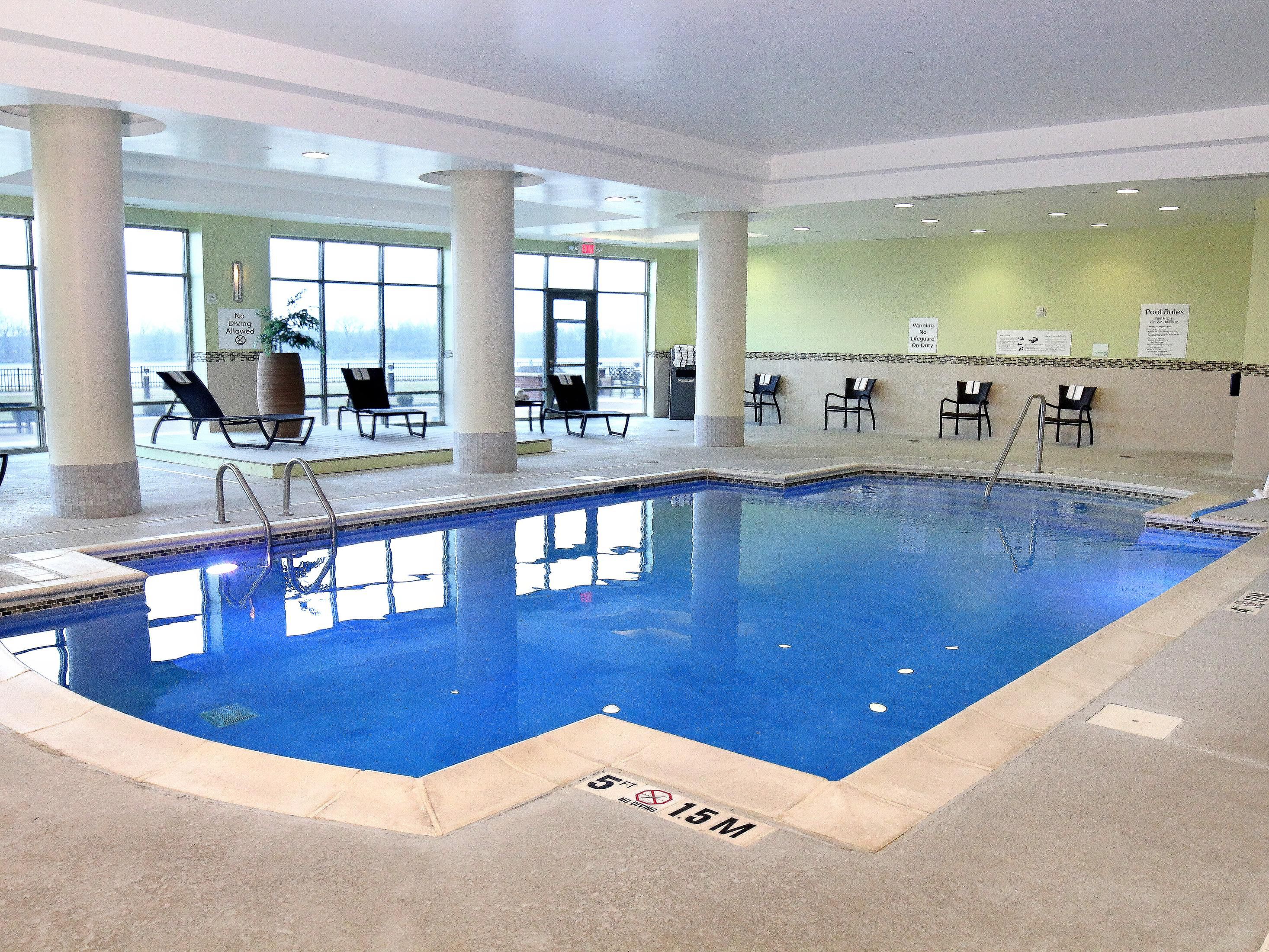 Take a dip in our saltwater heated indoor pool