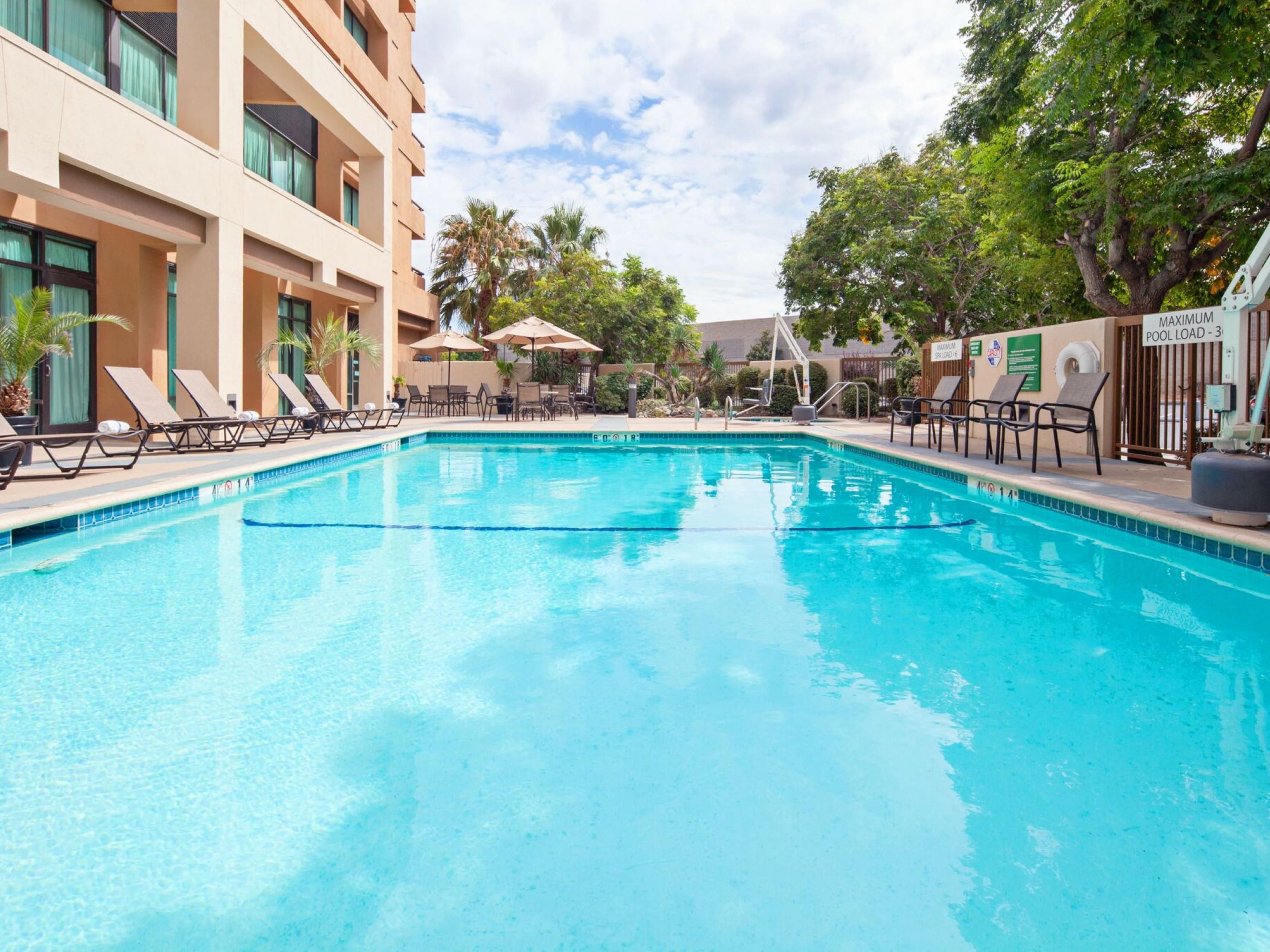 Take a dip in our outdoor pool and cool off this Summer.