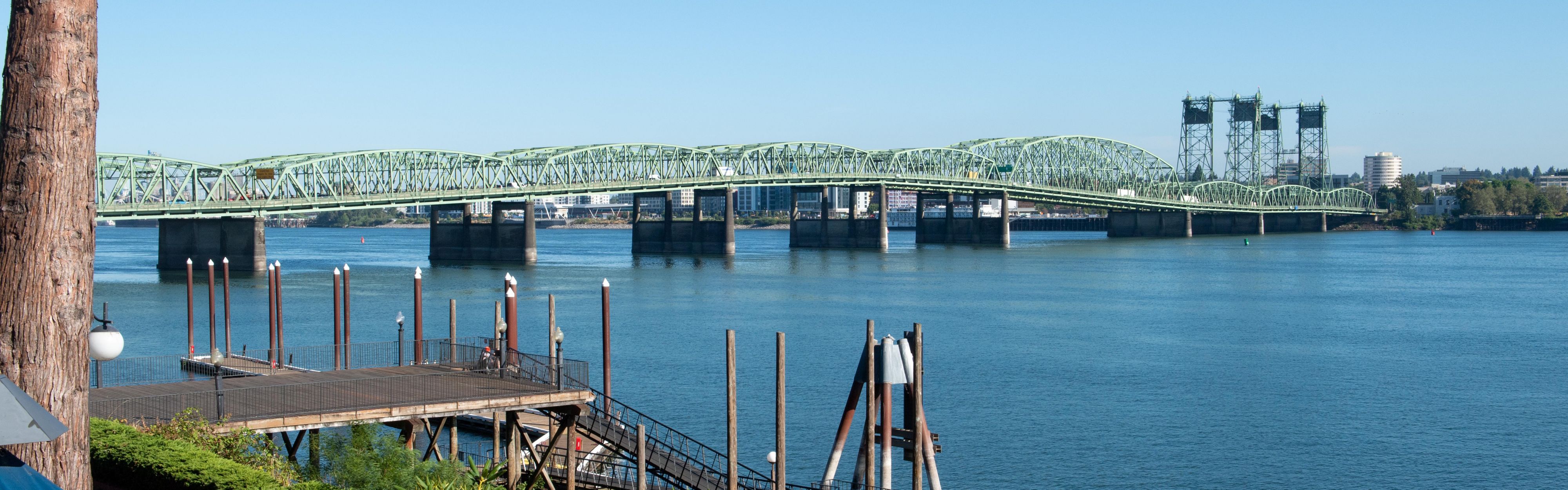 View of the Columbia River Front & the Interstate Bridge