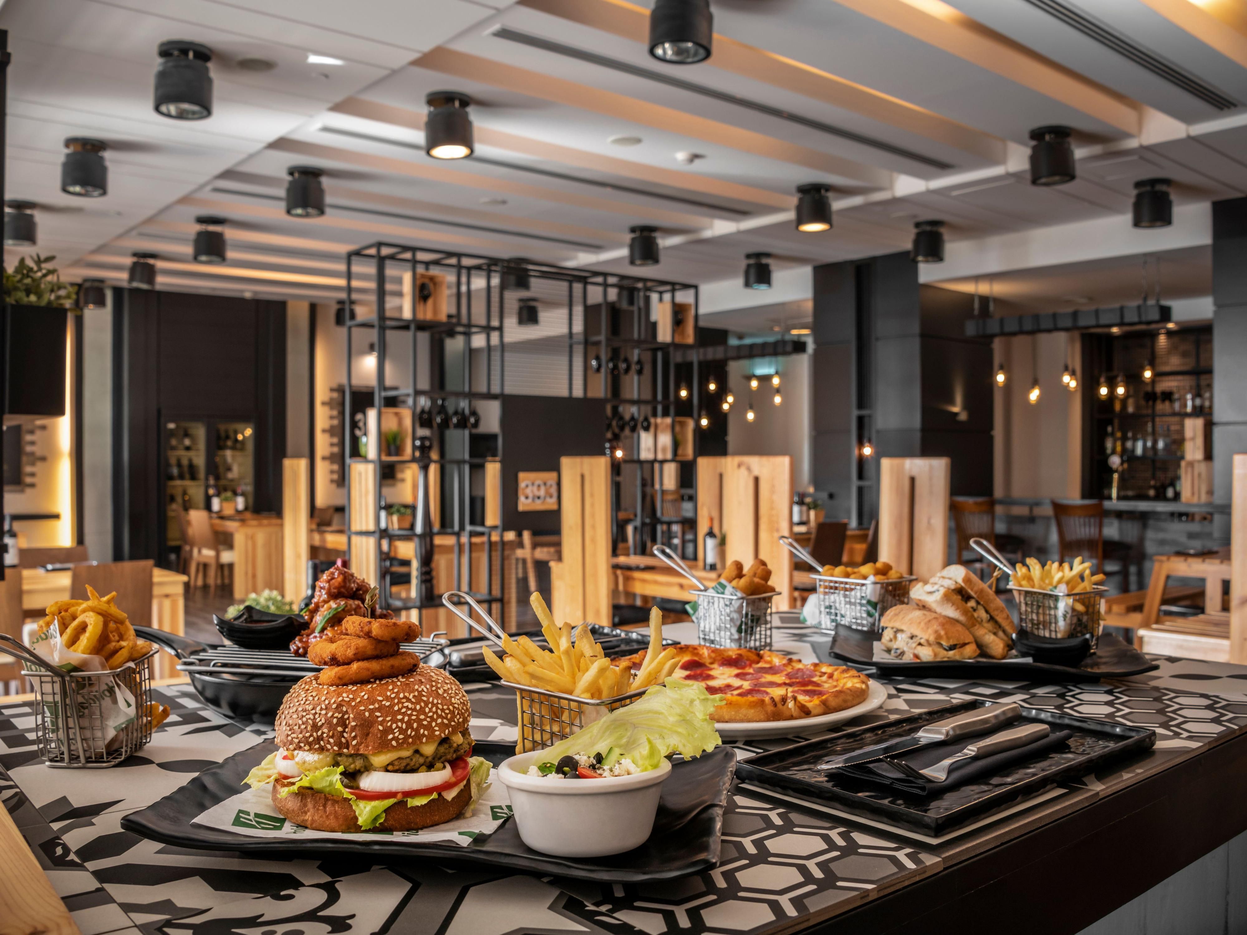 Indulge yourself with a perfectly grilled Angus steak, cooked to your liking and paired beautifully with your choice of local or imported wine. For burger lovers, the burger is a hearty treat, stacked high with savory  

Enjoy 25–30% off at participating restaurants for IHG One Rewards members - dine, save, and earn!