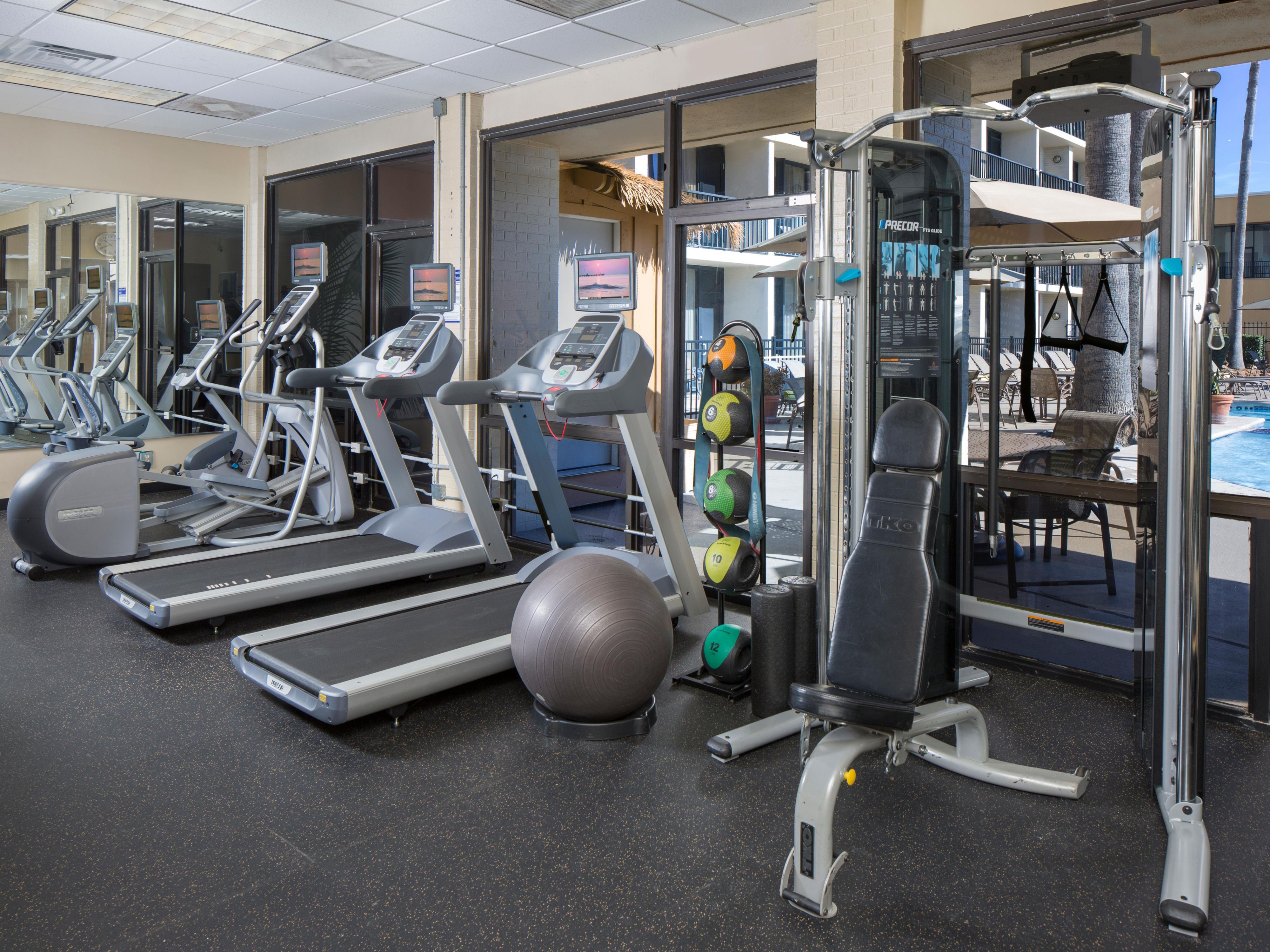 Get your sweat on in our complimentary, fully equipped fitness center.