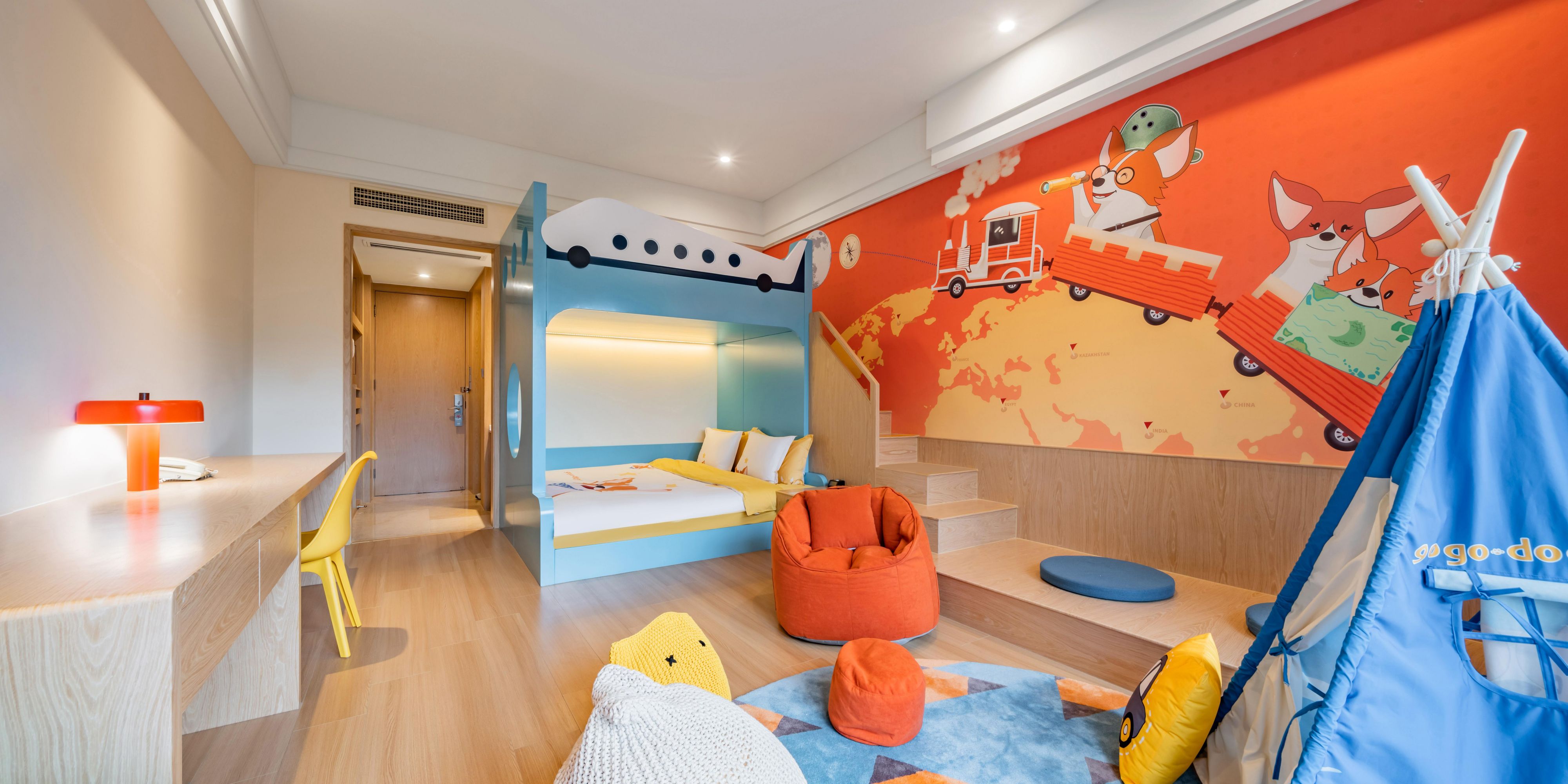 标准房 亲子主题 高低床