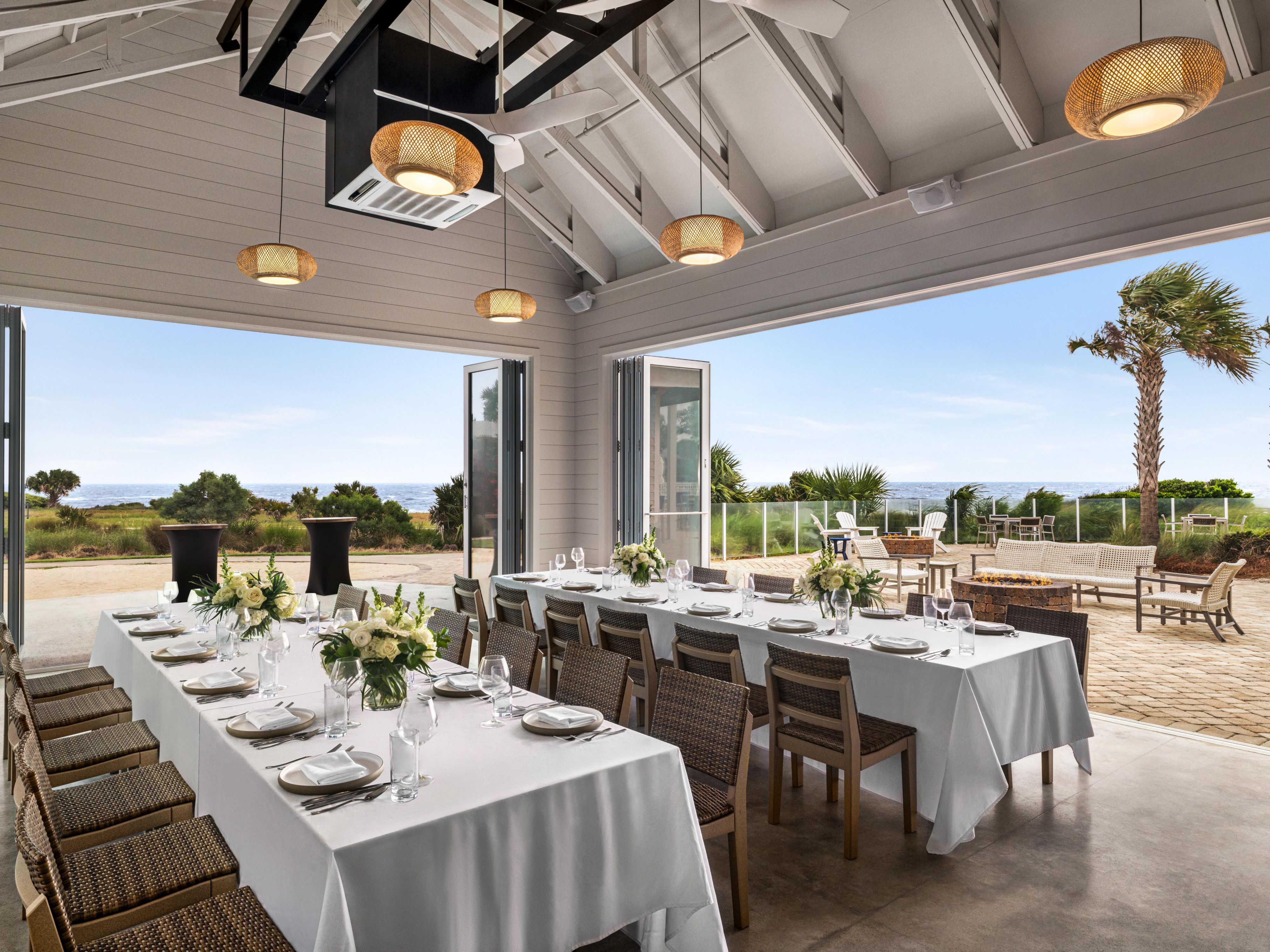 Meeting set up for the day