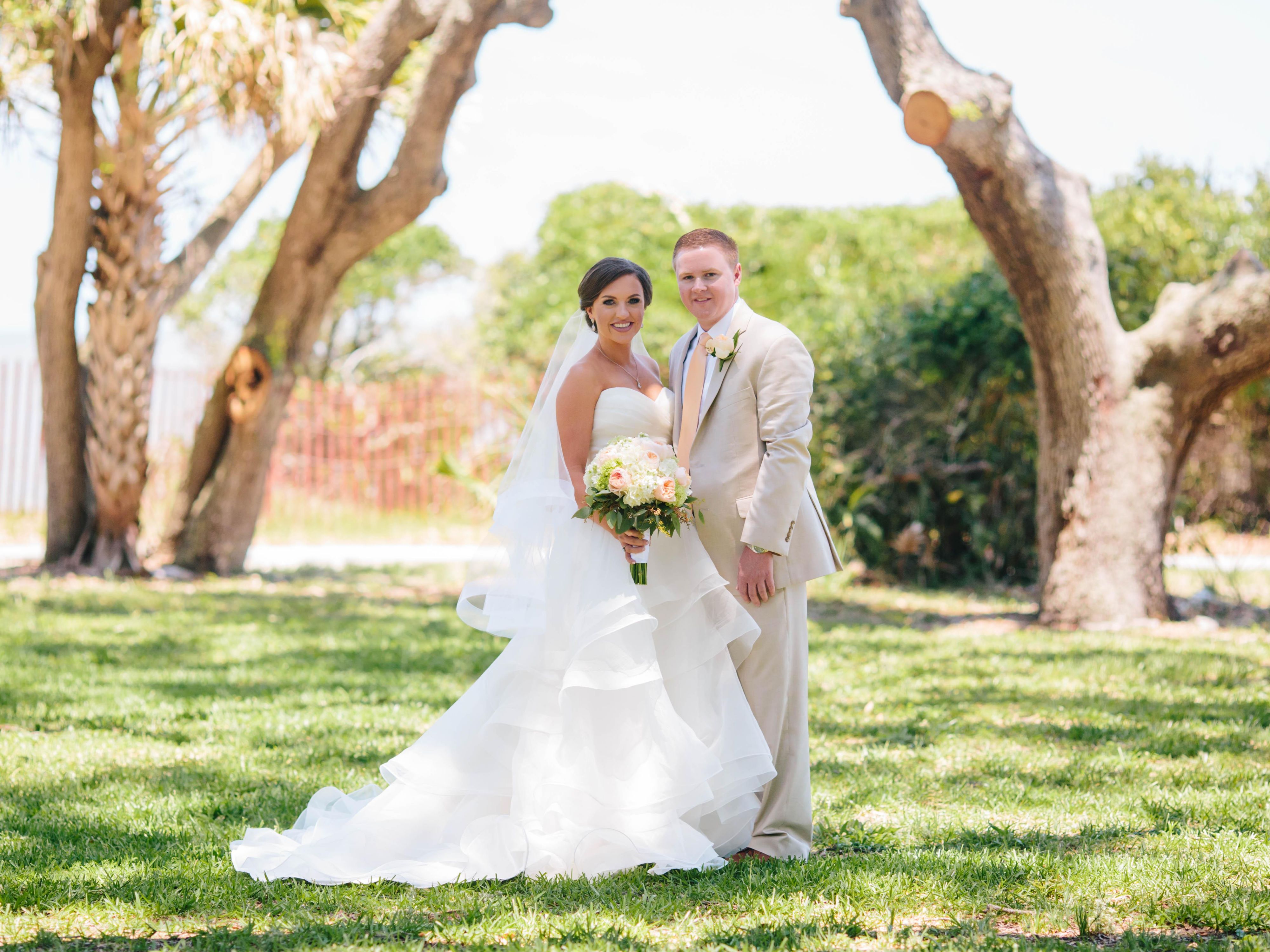 Bride and groom wedding photo