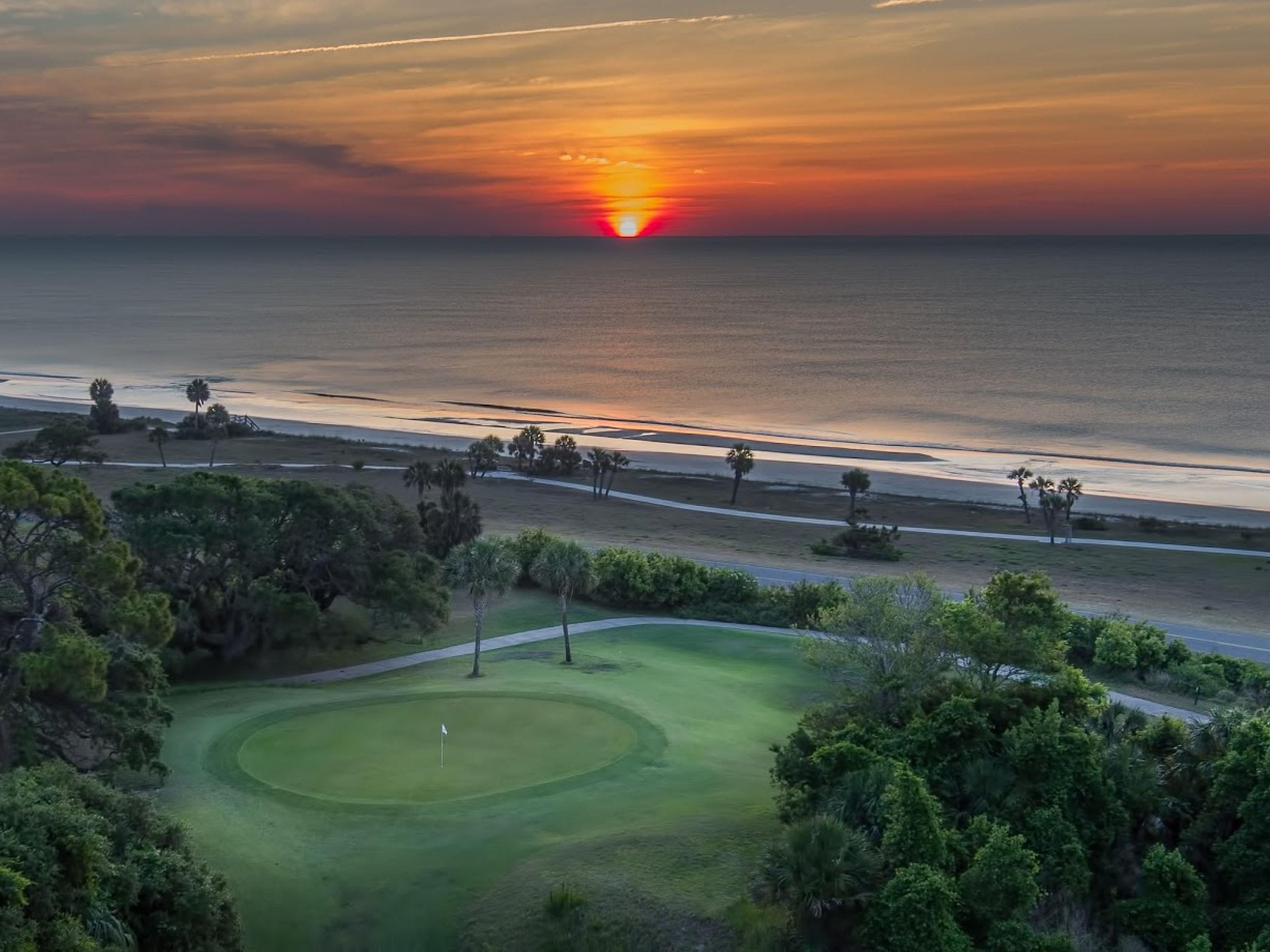 Arial view of Jekyll Island