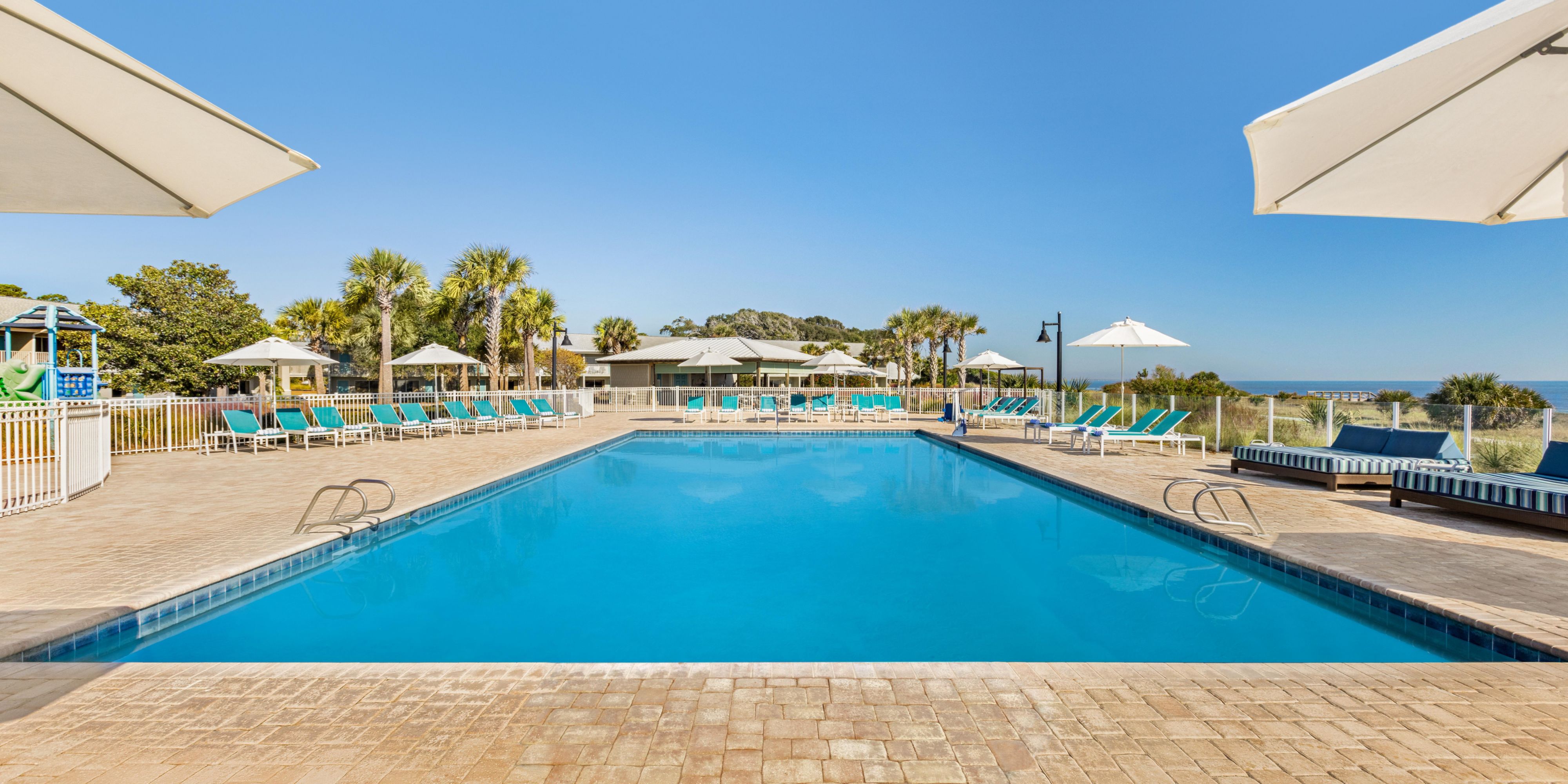 Take a dip in pool while taking in the picturesque ocean views