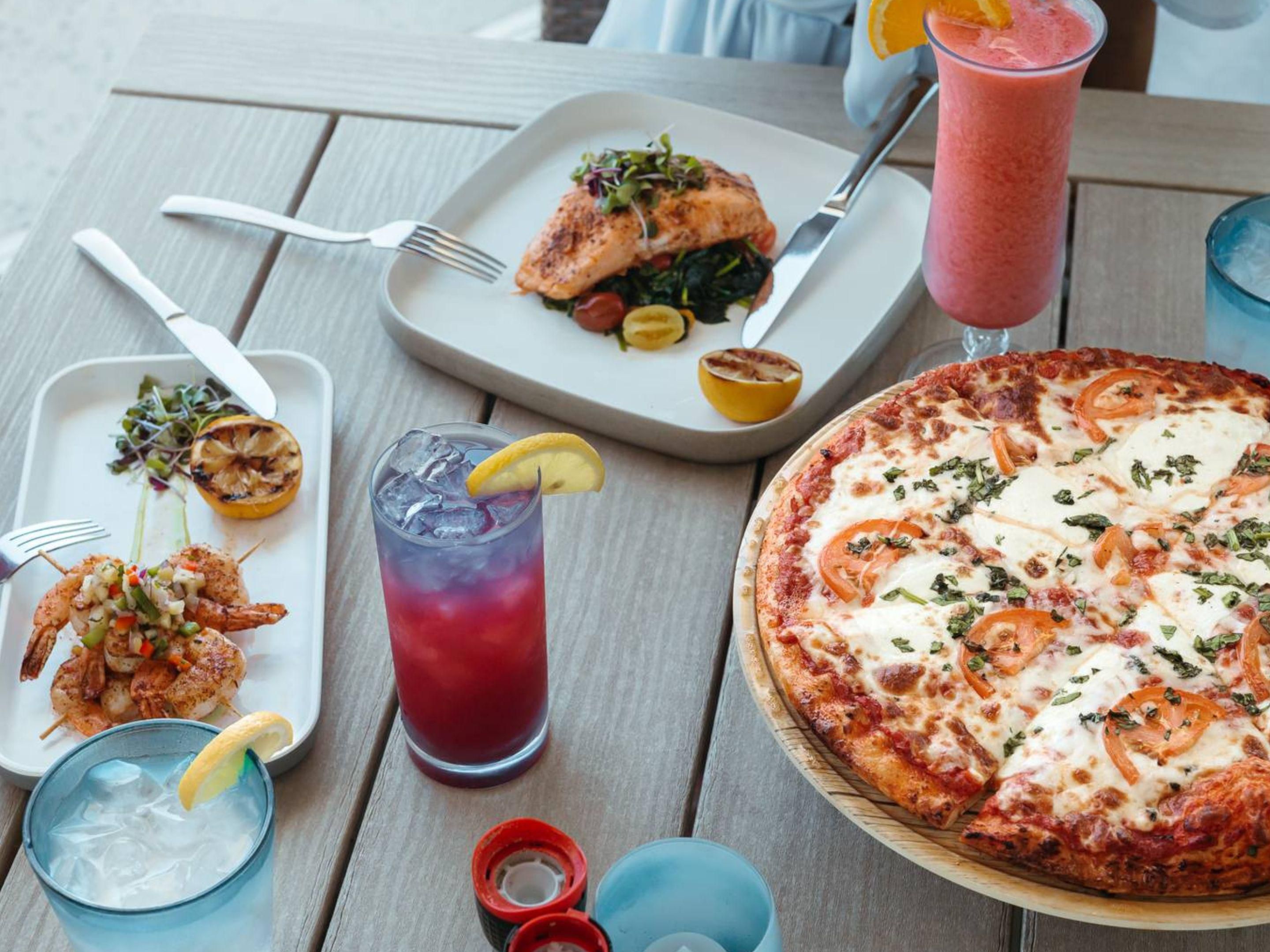 Food options at 24 Coastal Grill