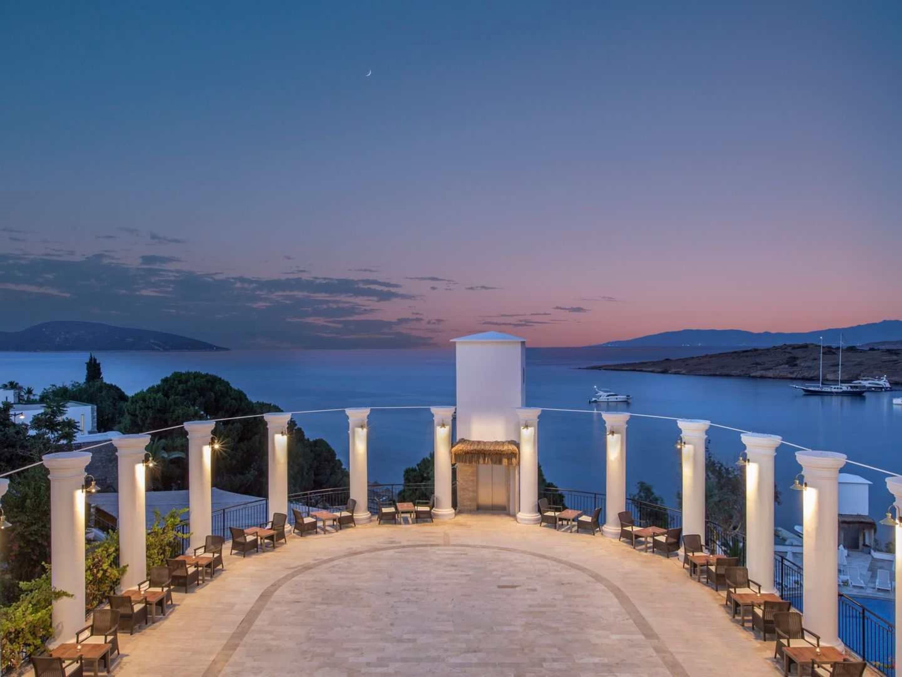 We are appreciated to serve you on your happiest day with the unique view of Bodrum and historical Bodrum Castle.