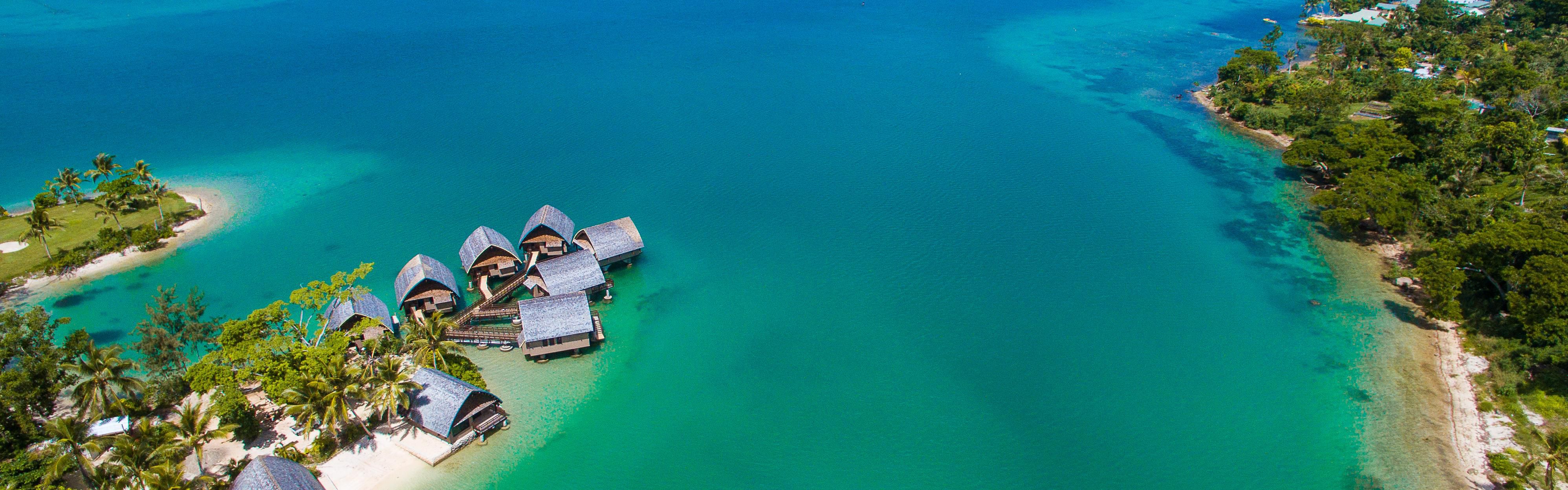 View of resort swimming area