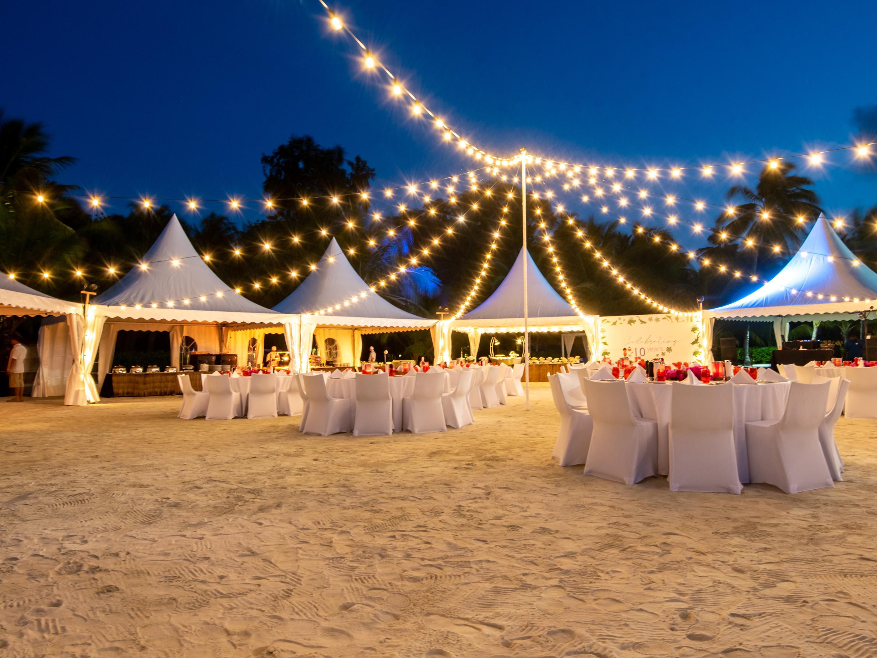 Outdoor Beachfront Events at Holiday Inn Resort Kandooma Maldives
