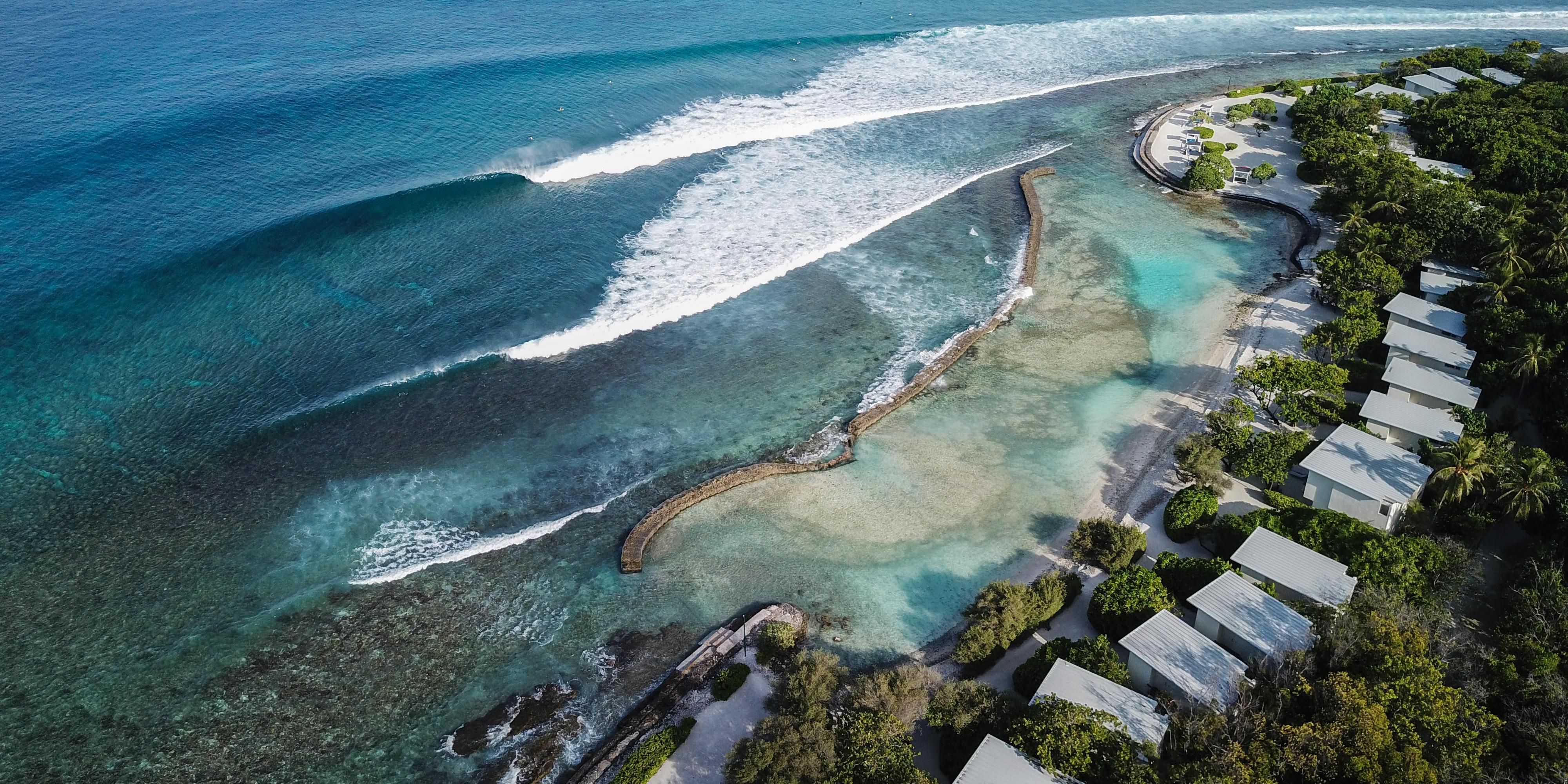 Aerial view of Kandooma Right at Holiday Inn Kandooma Maldives