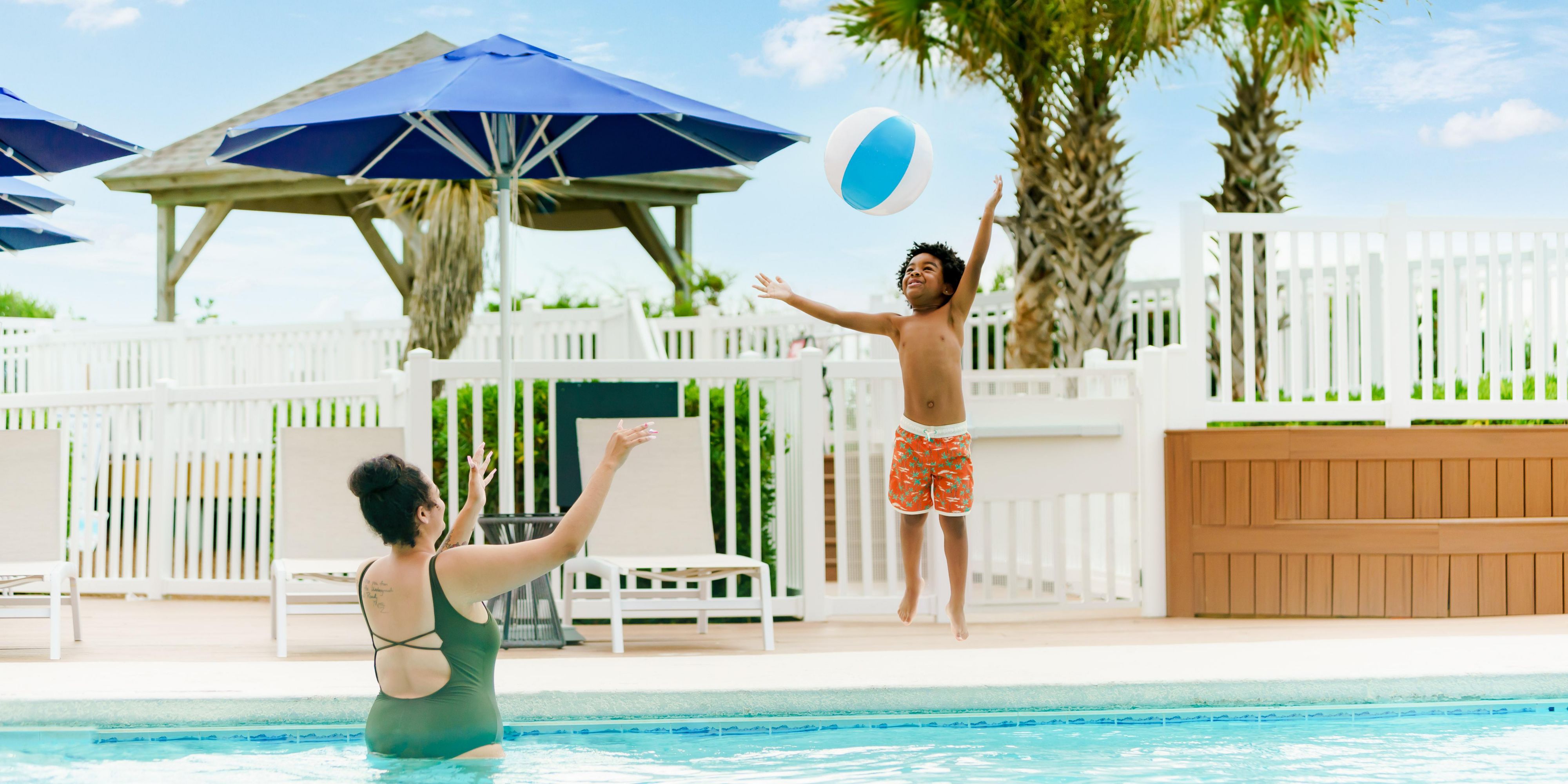 Quality family time by the pool