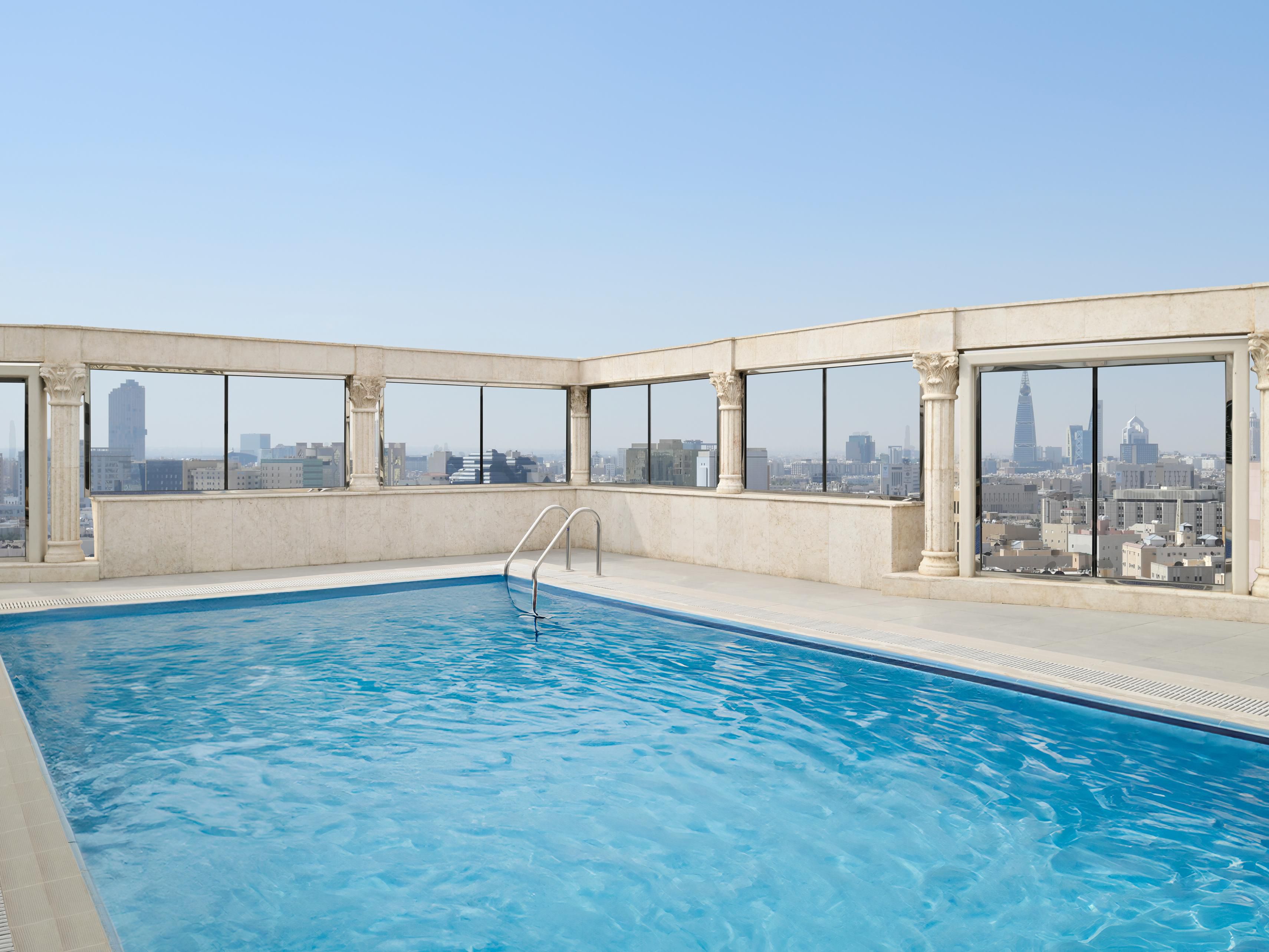 Relax and unwind at our stunning hotel swimming pool