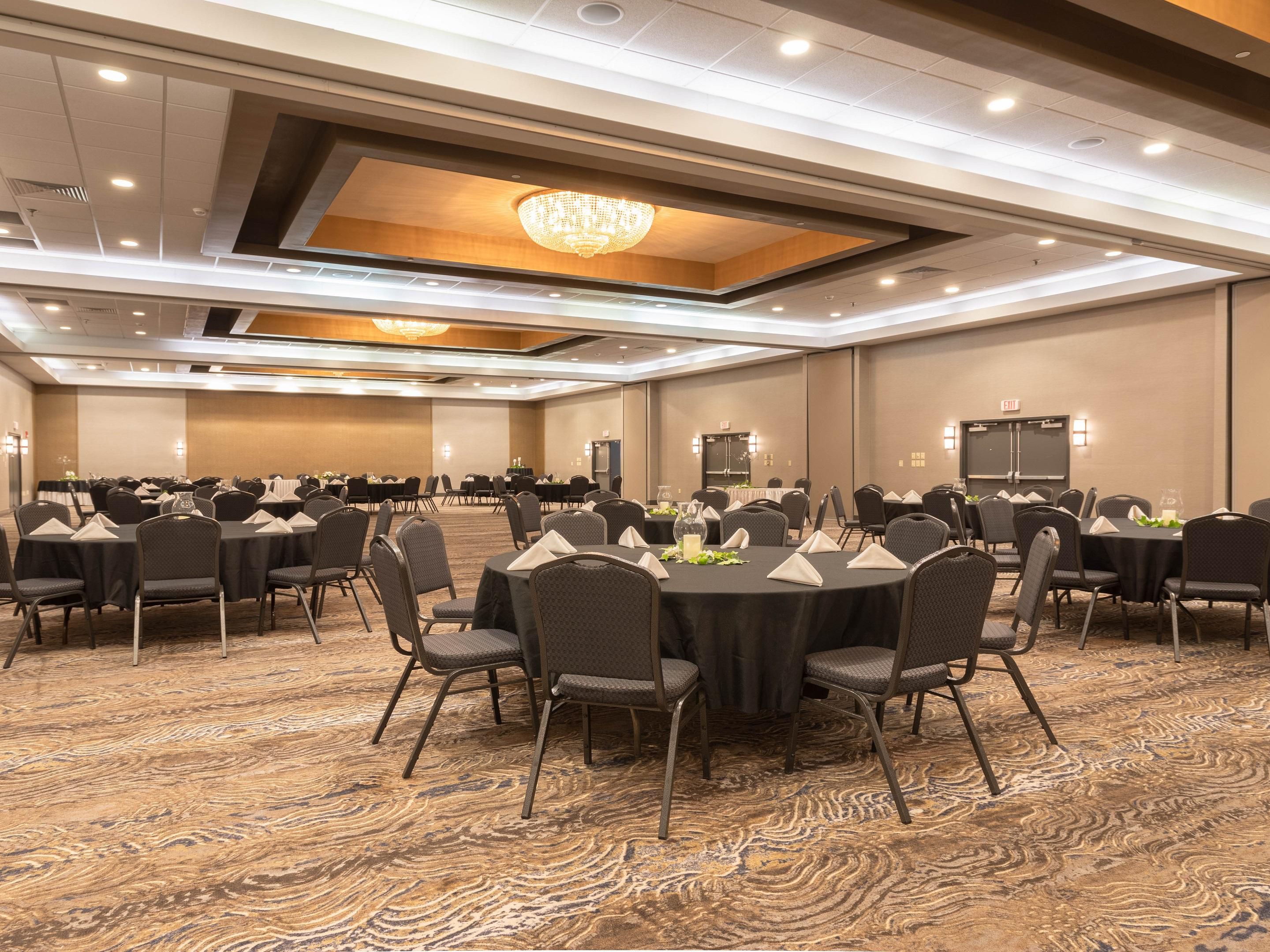 With over 11,000 sq ft of meeting & events space, we can set up that perfect event for you!!