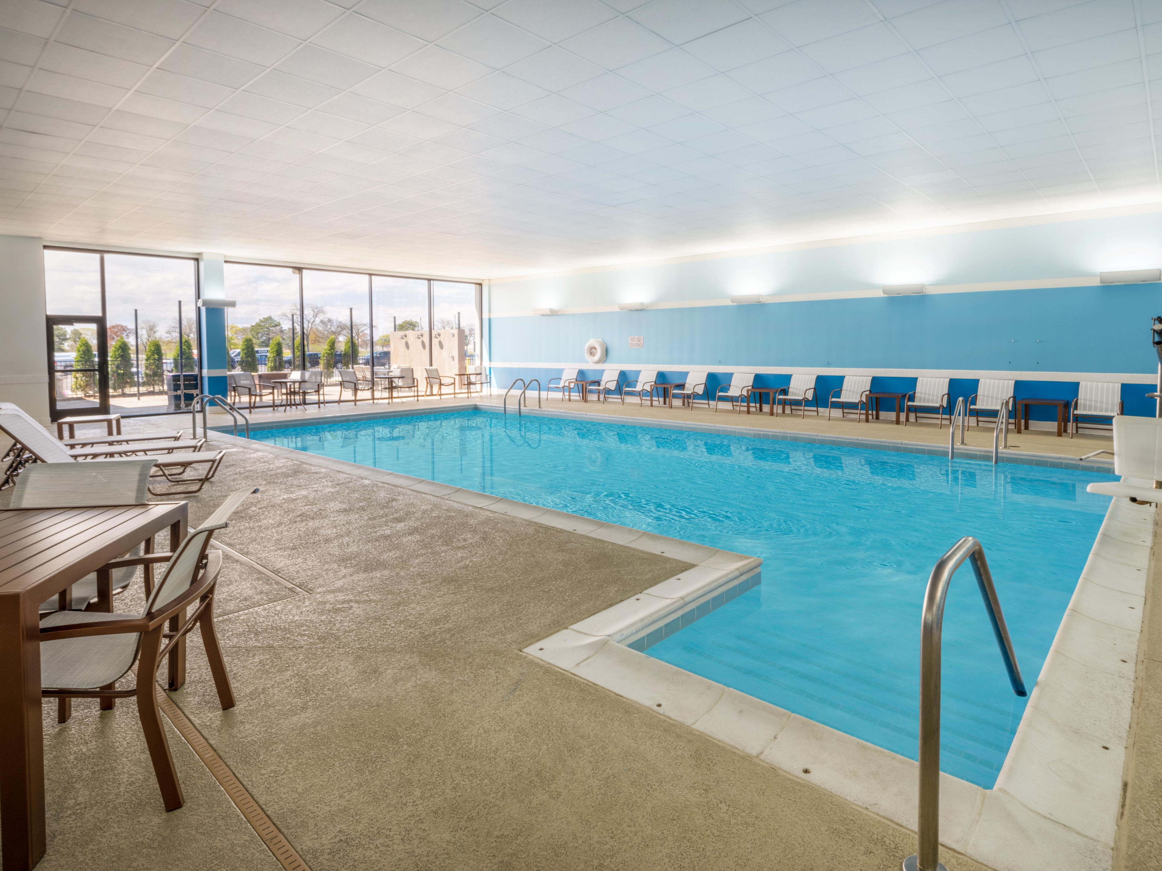 Swim laps or just relax at our indoor pool.