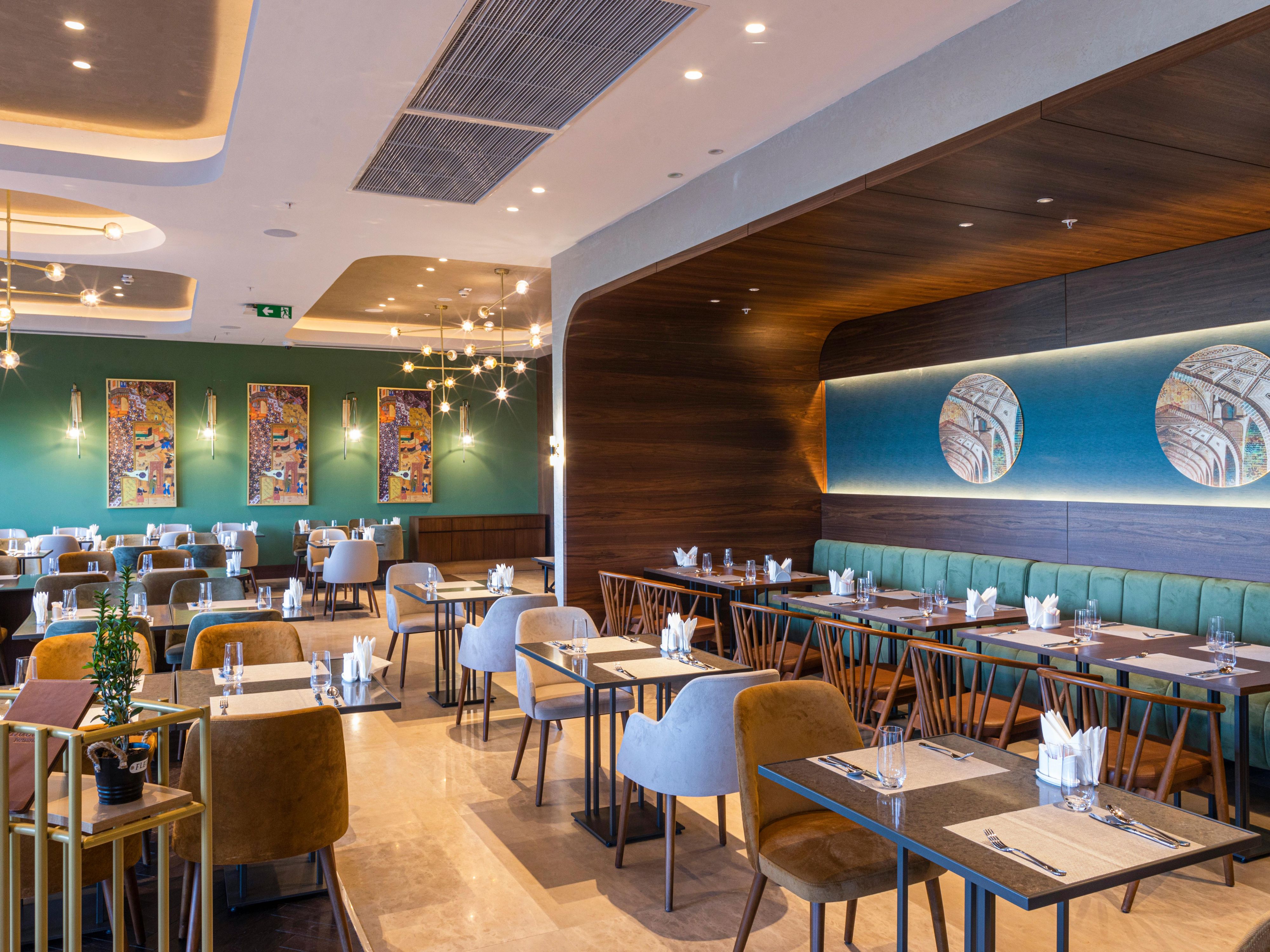 Bustan Restaurant is a place where conservatism and progress meet. The cuisine of our restaurant can satisfy even the most discerning gourmet - dishes of both Oriental and European cuisine are presented.