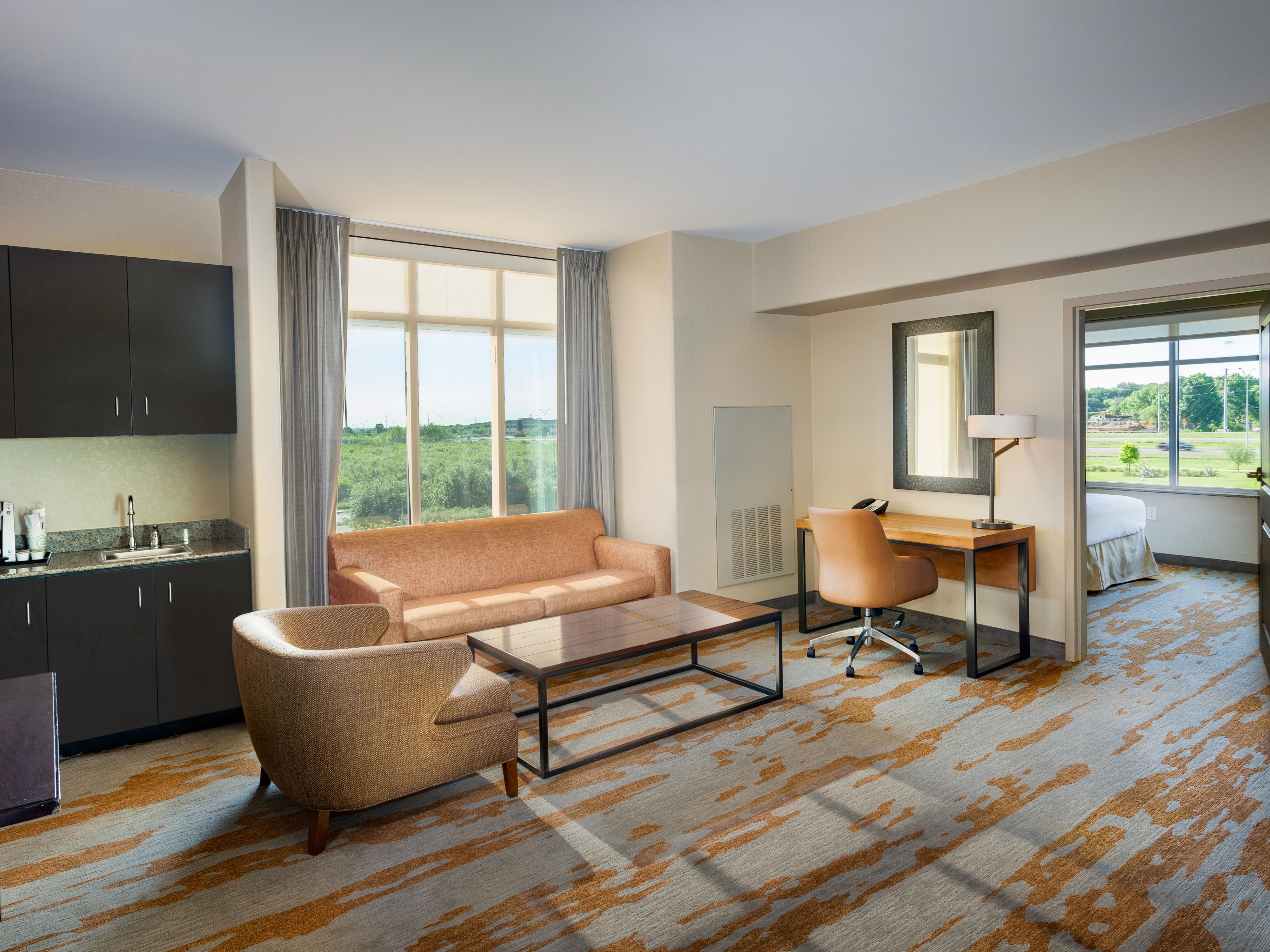 Don't forget fido on your next visit! We know that just as much as you need an escape from your everyday home routine, so do your furry family members, and that's why we welcome them with open arms. Make it a full family vacation on your next getaway to San Antonio. We even offer a walking area for your four-legged kiddos, so book your stay today! 