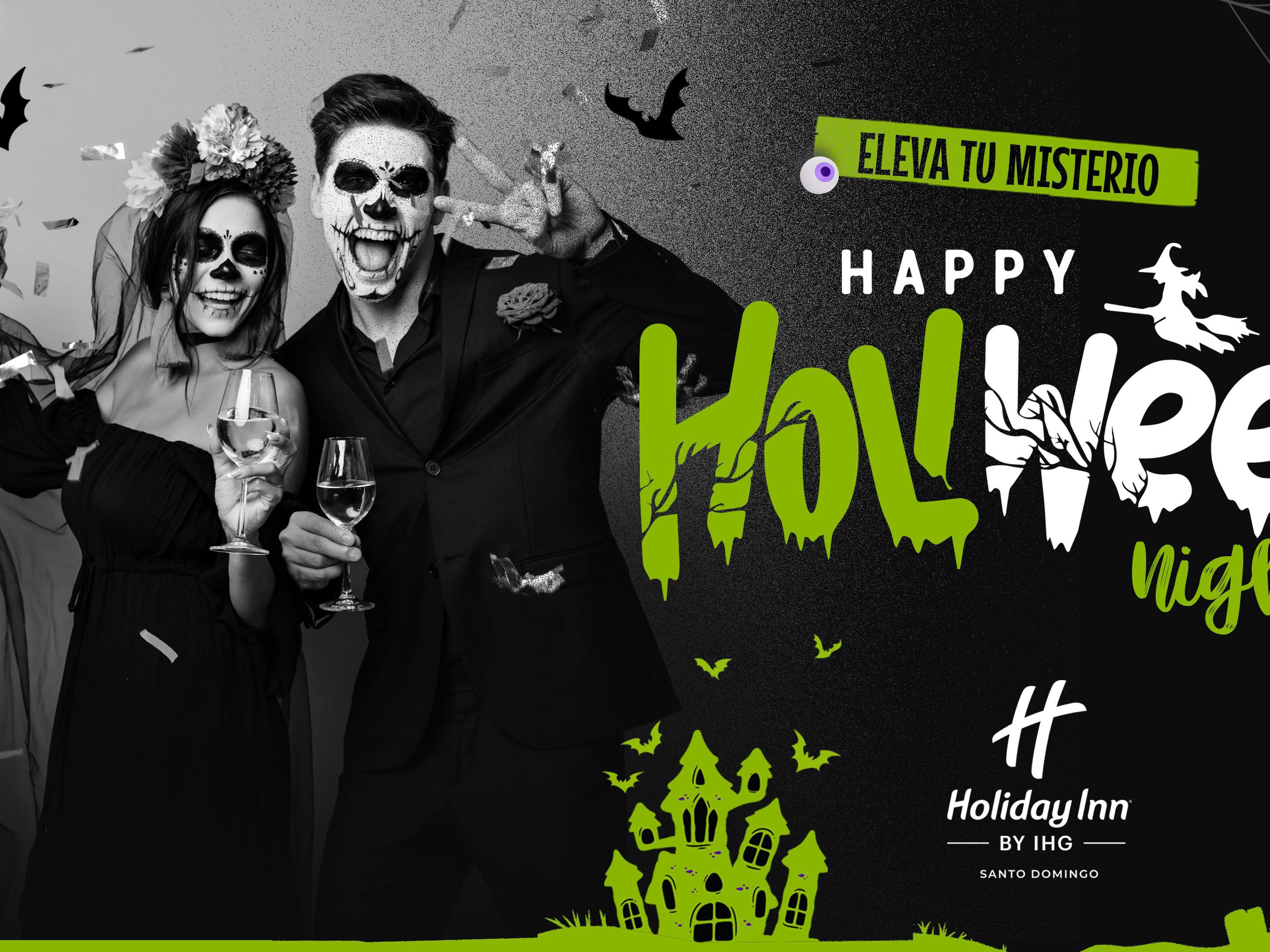 Join us on October 31st at 7 PM for Halloween party at Holiday Inn Santo Domingo. Enjoy a live DJ, a welcome snack, and three delicious cocktails. 2-for-1 happy hours featuring Tito’s Vodka, The Glenlivet, and Beefeater gin. Don’t forget to come in your best costume—amazing prizes for the top three! It’s the perfect night for fun!