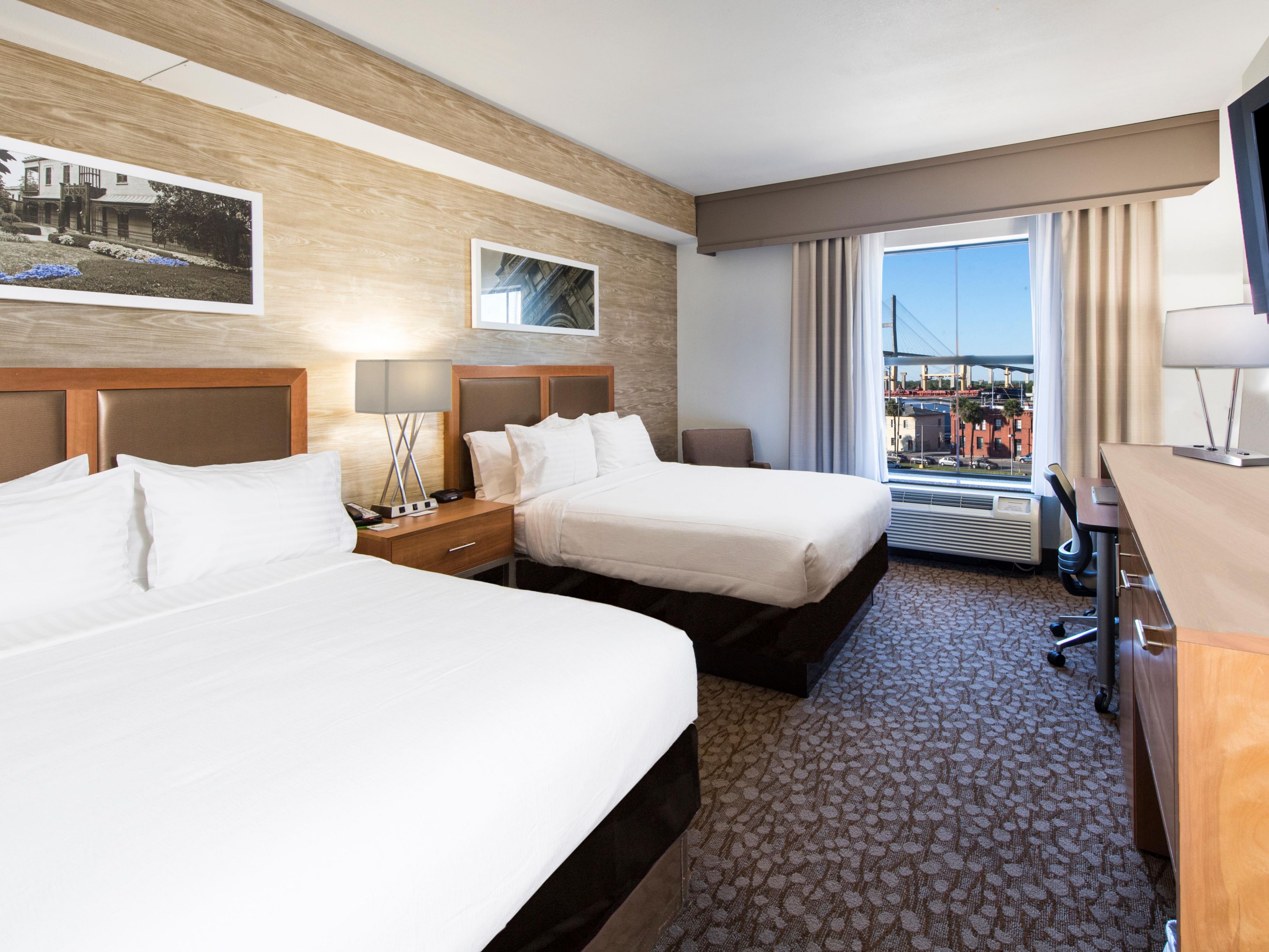 Relax in our comfy beds after exploring the Savannah streets