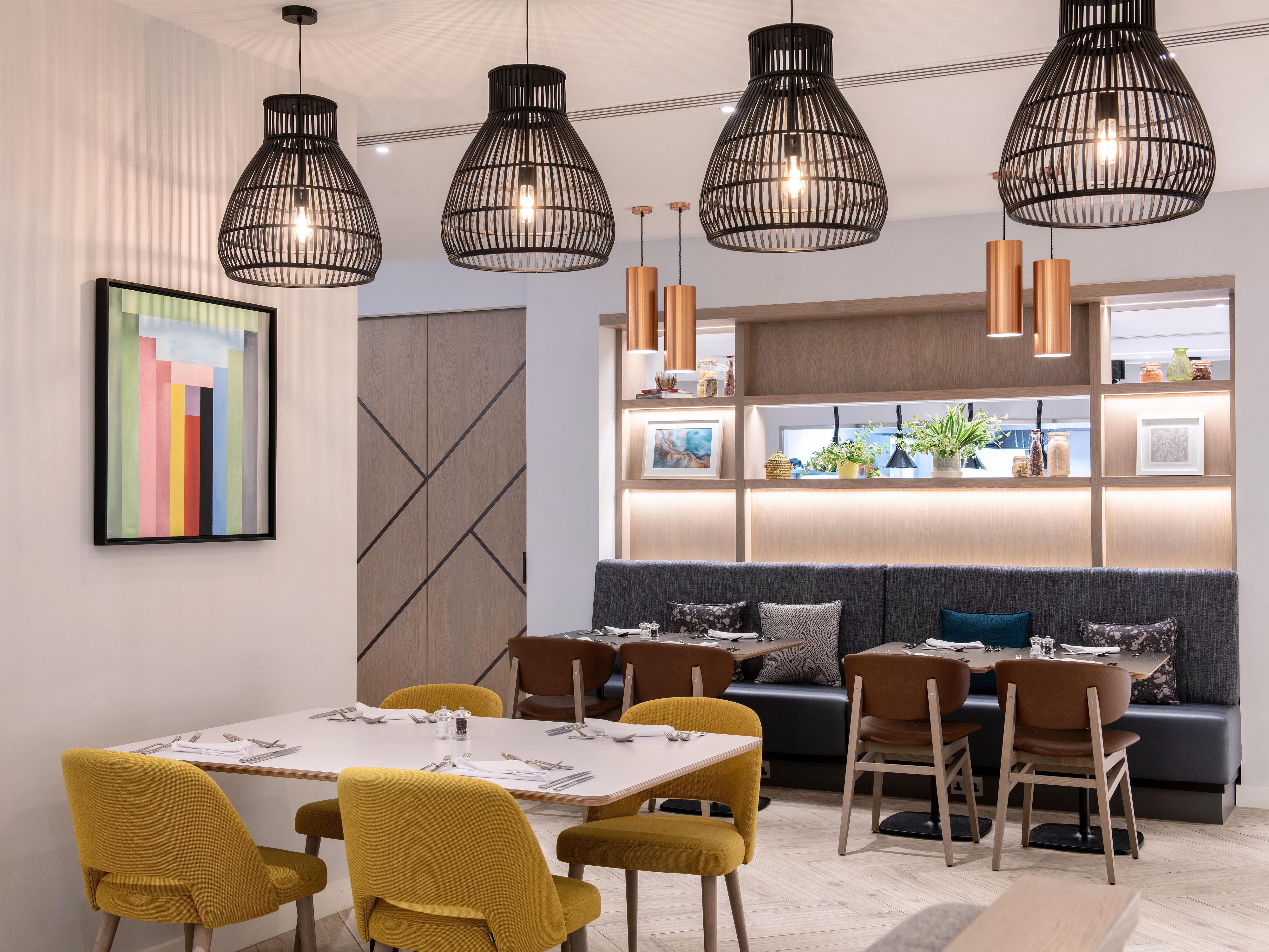 Enjoy a meal or a drink at our Restaurant In The Wings. With a broad selection of dishes from around the world, dining in our restaurant is a great way to eat, drink and socialise. We also have ample outdoor seating so you can enjoy a spot of al fresco dining on warmer days.
