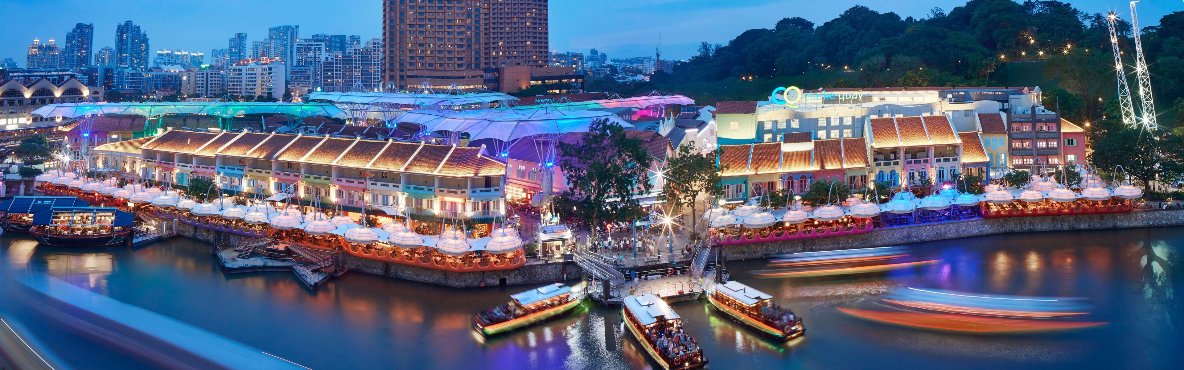 Visit Clarke Quay to slake your thirst for entertainment nightlife