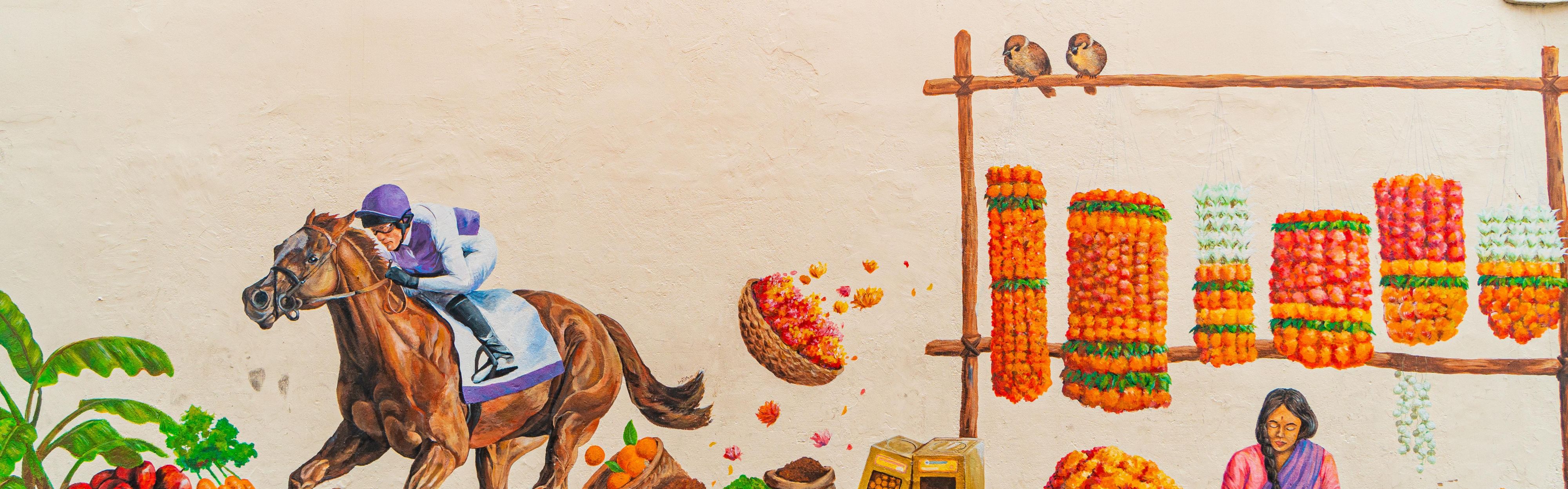 Wall mural along Serangoon Road