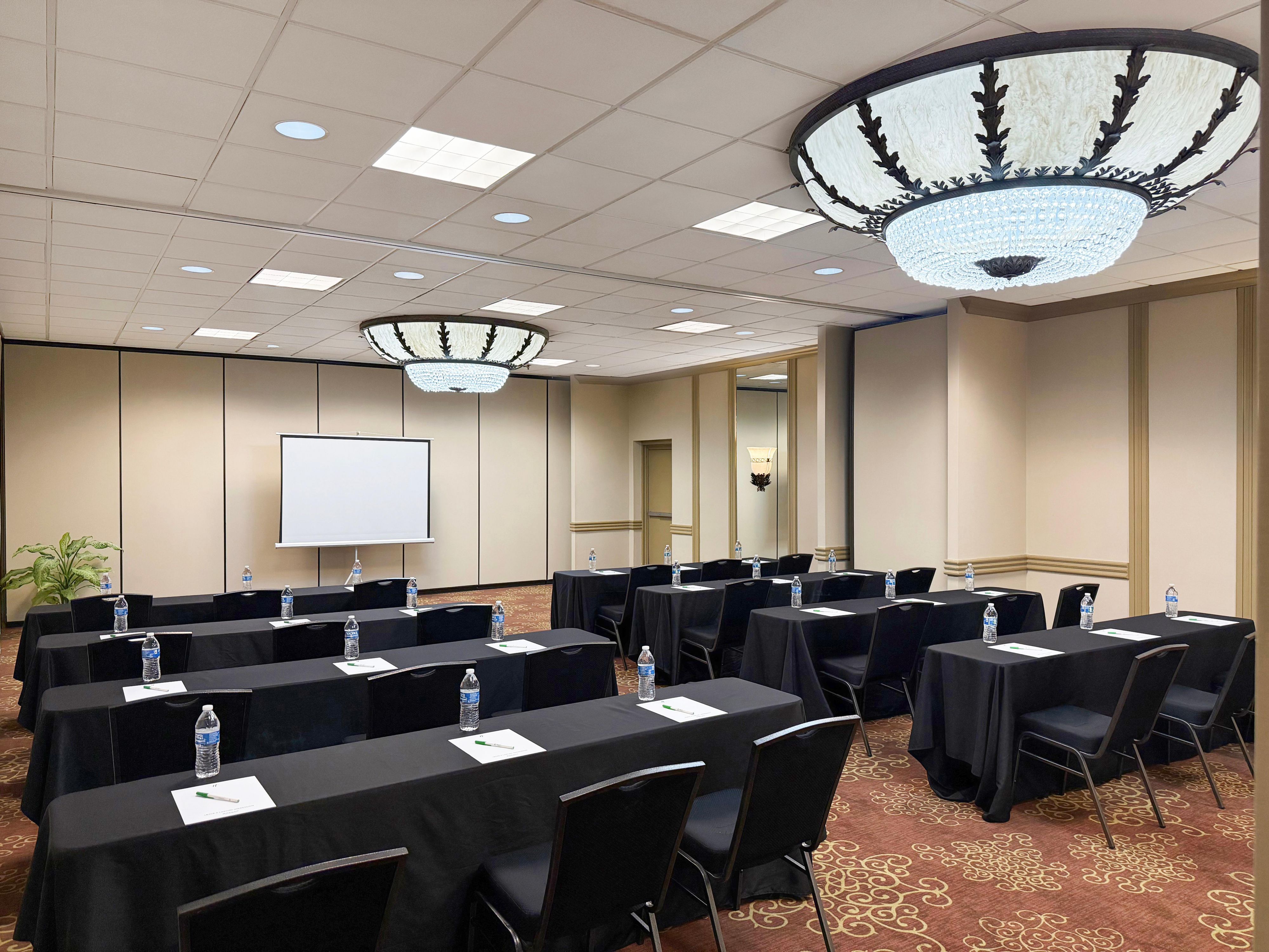 Host your next event with ease in one of six versatile meeting rooms at Holiday Inn South Plainfield-Piscataway. From the intimacy of our modern boardroom to the Cameo Room that seats 215 guests, our professional venues provide flexible layouts, catering, and attentive service for luncheons, trainings, or memorable presentations.