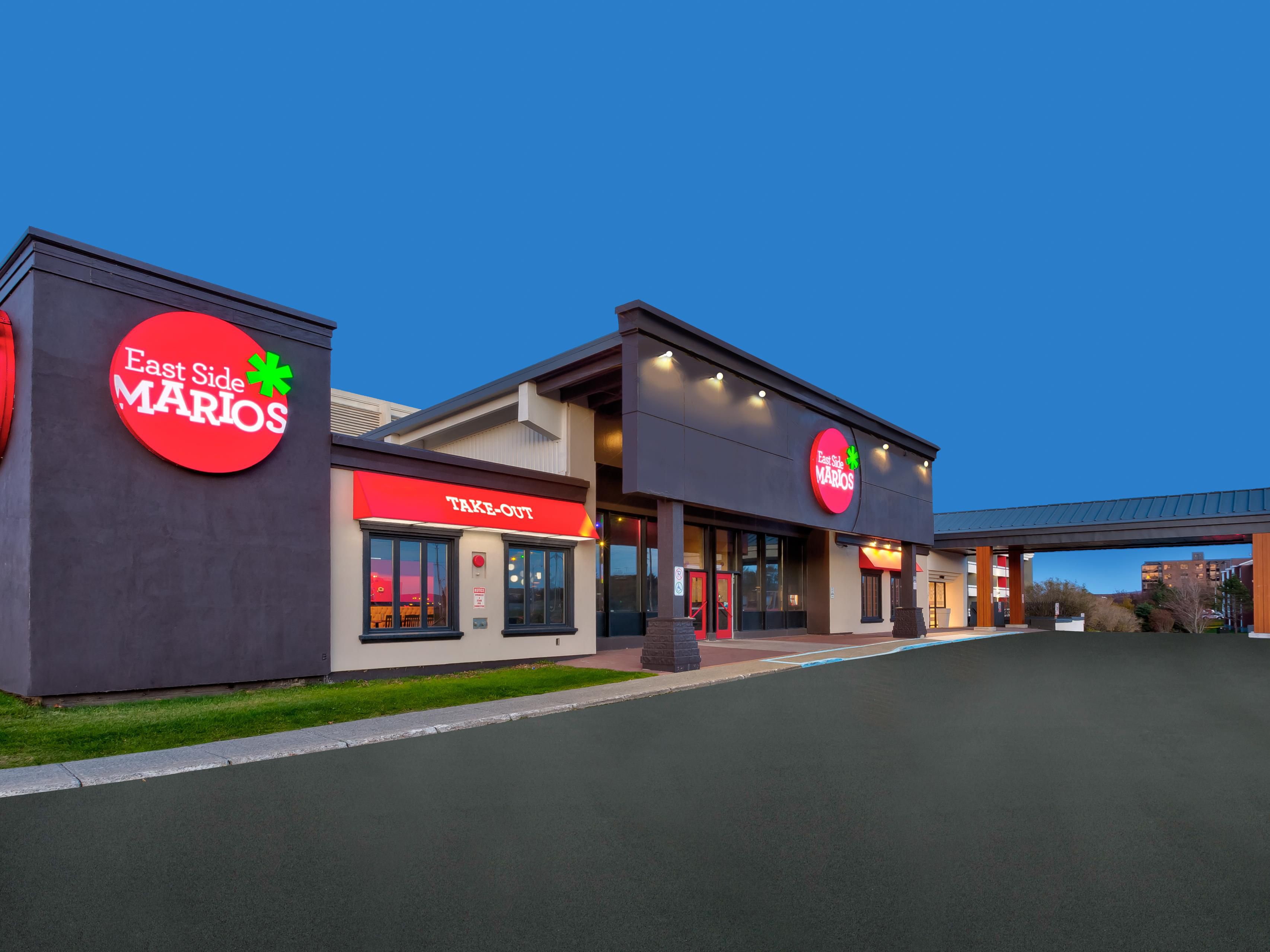 Enjoy our on-site restaurant, East Side Mario's, home of all you can eat!  Kids also eat and stay for free!