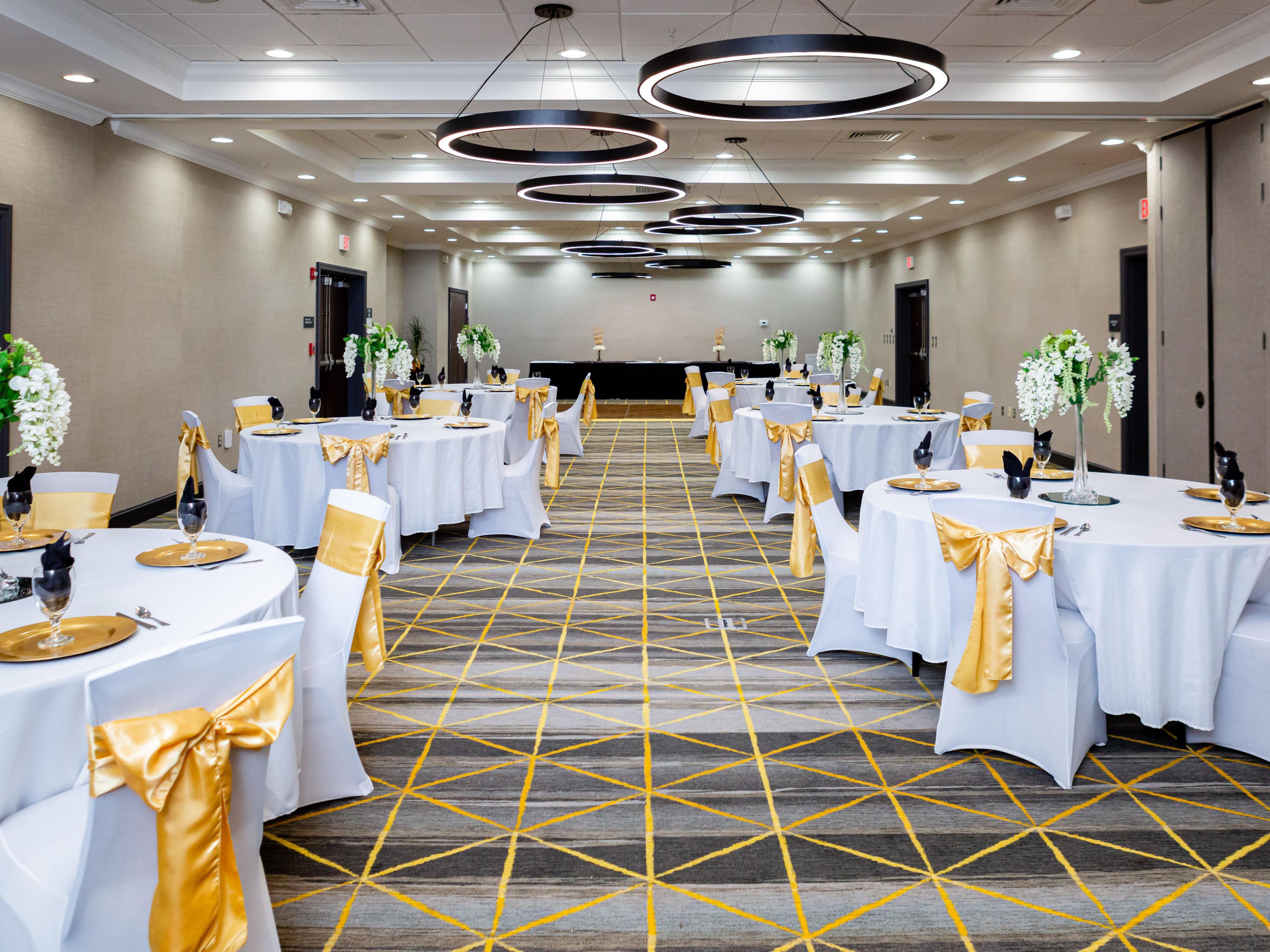 Our sales staff are happy to offer room blocks for weddings. We also provide an easy to use customized online booking link and an up-to-date guest reservations list to help with planning. Our friendly front desk staff are happy to hand out welcome baskets to each guest if provided by bride.