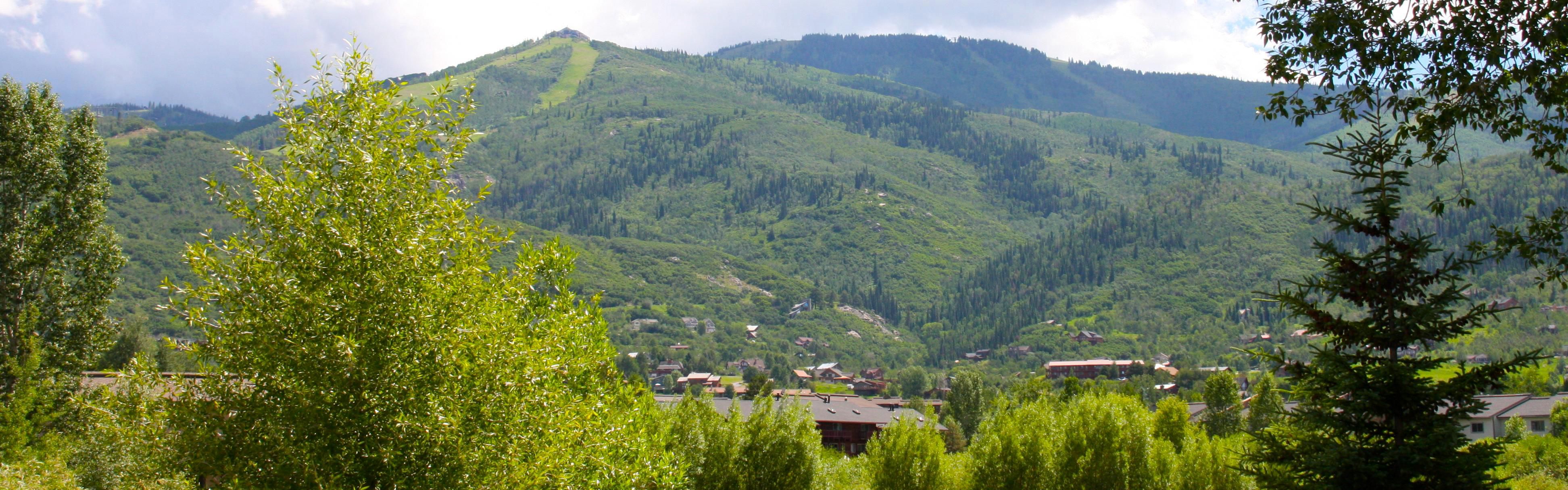 View of Ingles Pond and Mount Werner from King Suite Balcony
