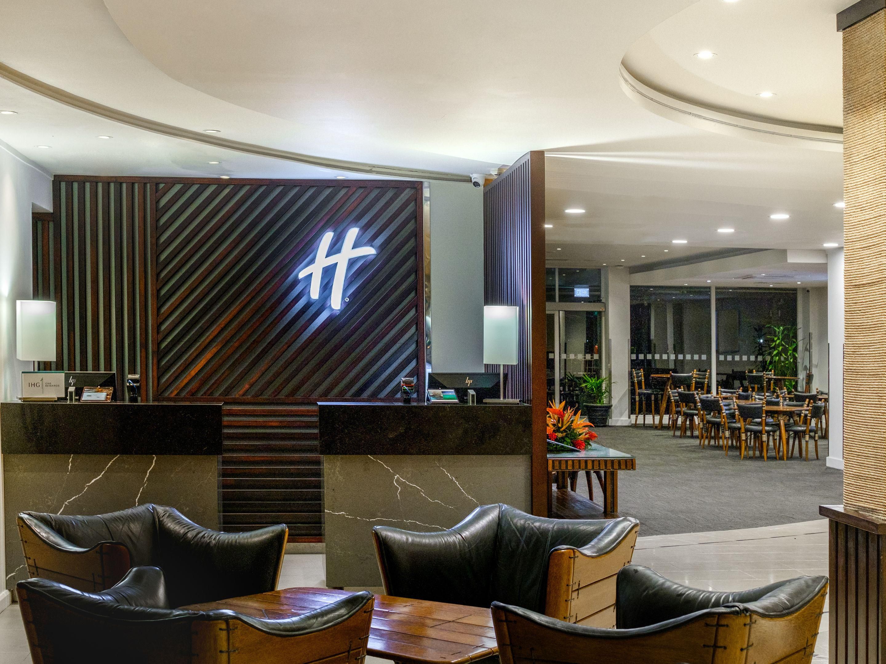 A modern Holiday Inn Suva features an open lobby, meeting facilities and well-appointed spaces to work and play, conveniently located opposite Fiji parliament.