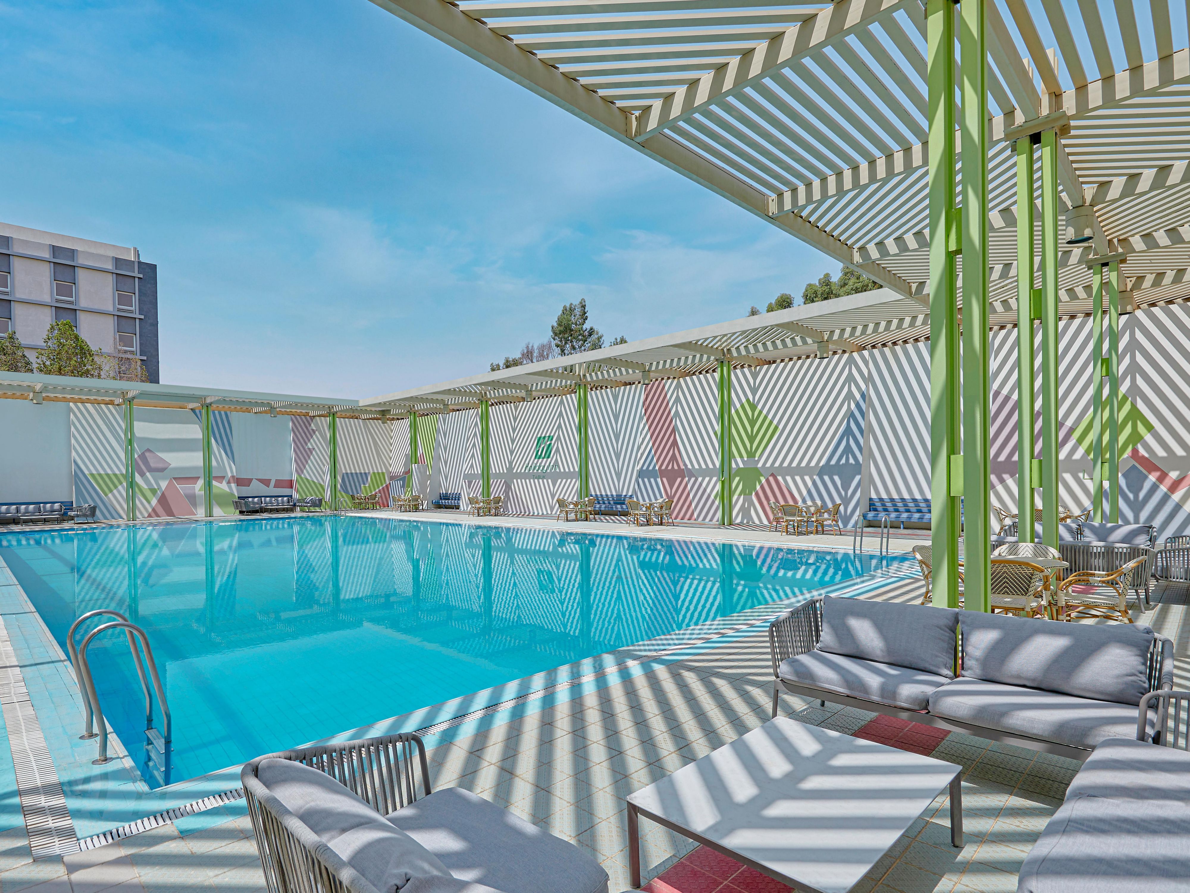 Our outdoor pool is designed for guests of all ages.  The shallow end is perfect for children, while adults can enjoy deeper waters.  Families can spend quality time together in a safe and welcoming environment   Our pool offer a comfortable and relaxed experience coupled with amenities and attentive service.